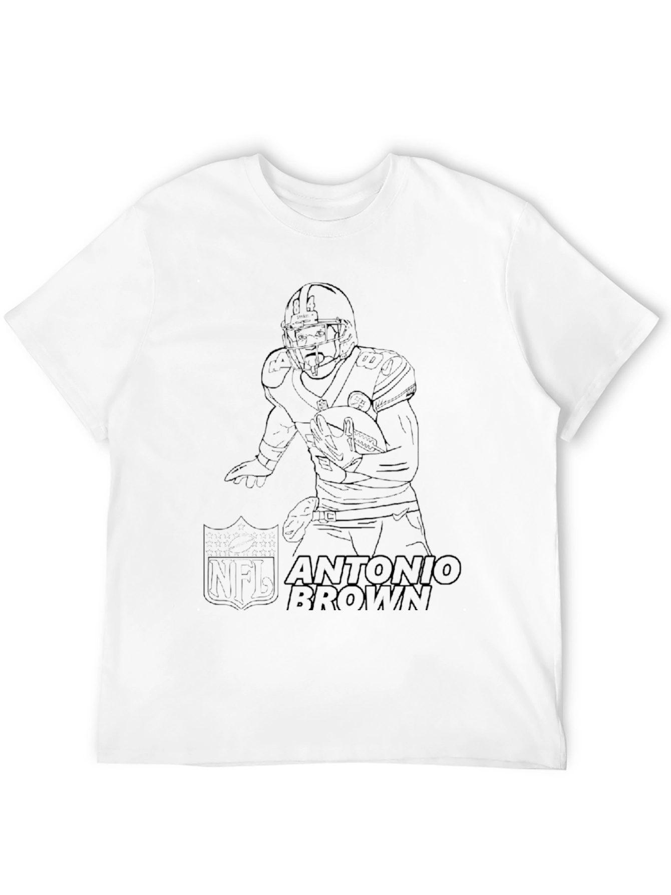 Antonio Brown Football Graphic T-Shirt
