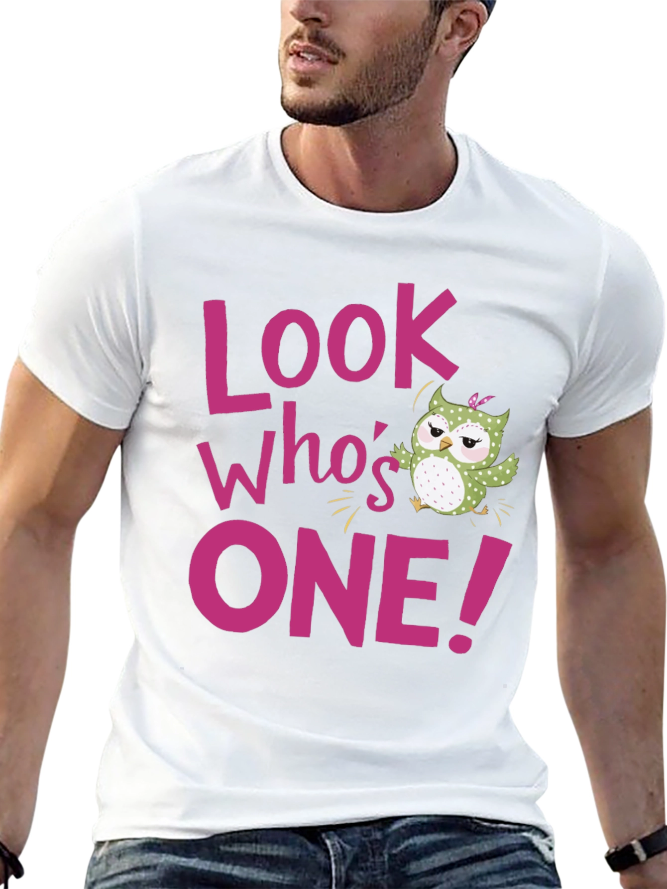 Look Whos One! Owl Birthday T-Shirt