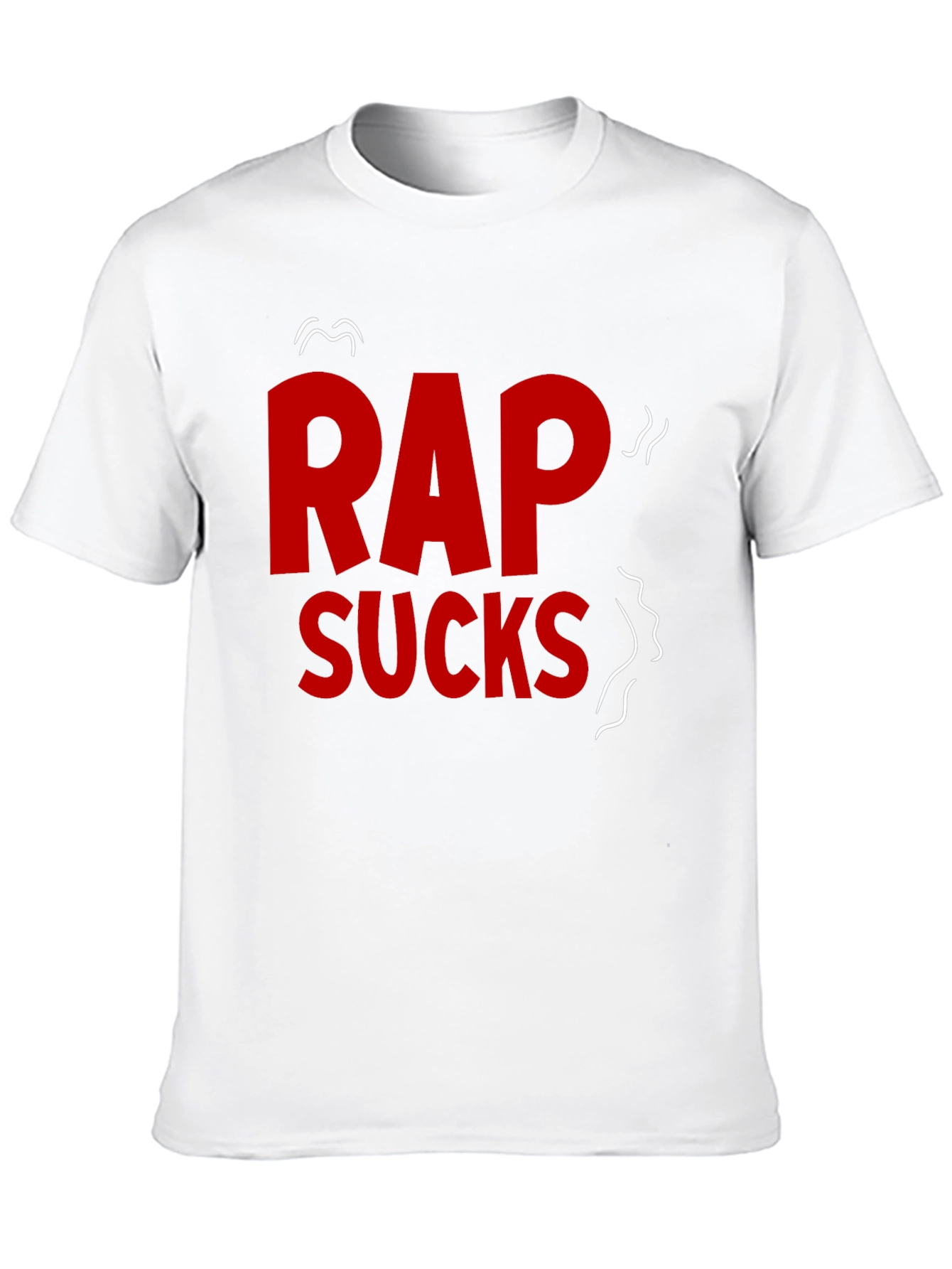 Rap Sucks Graphic T-Shirt - Black Cotton Tee