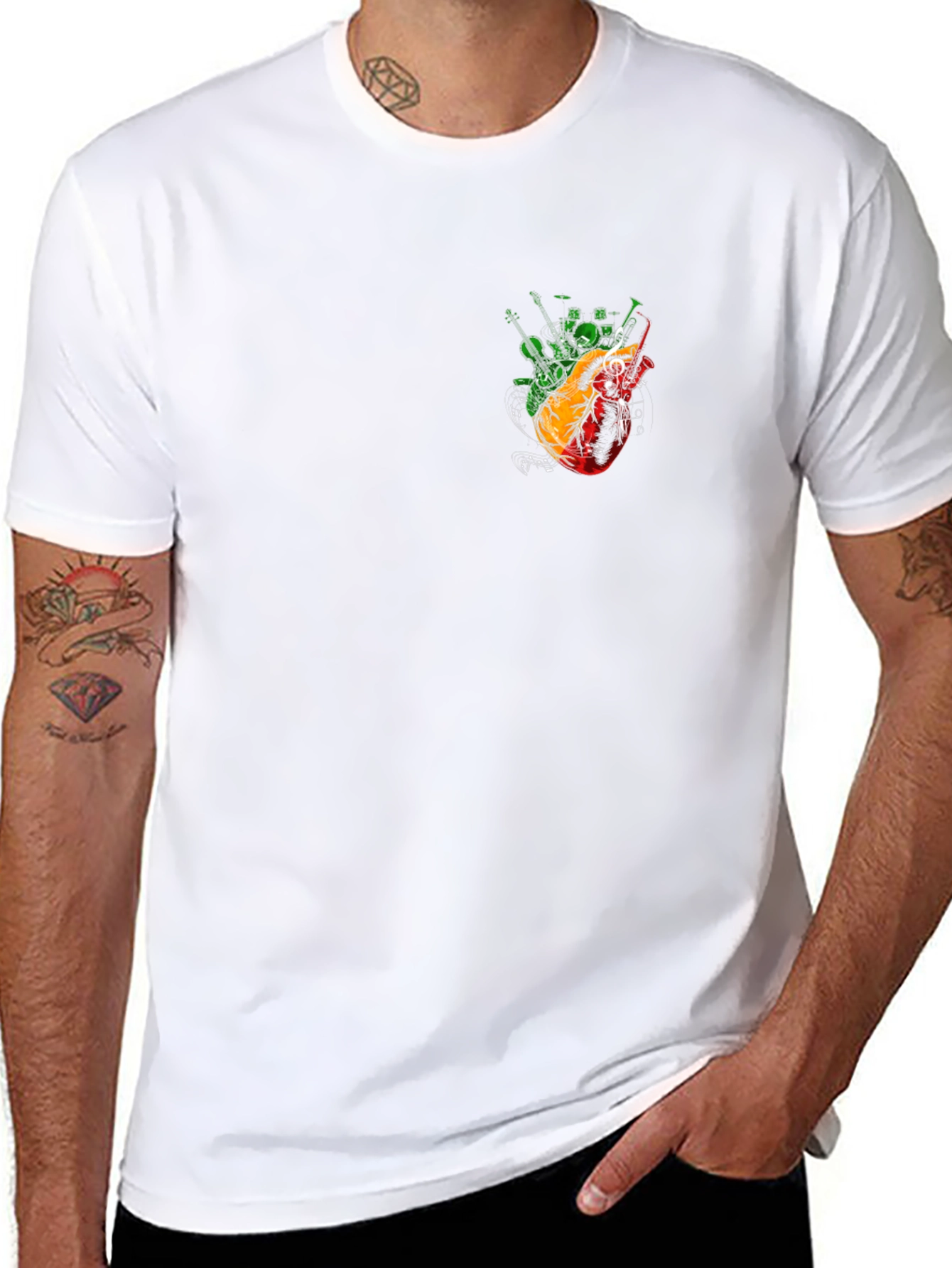 Rasta Heart Music T-Shirt