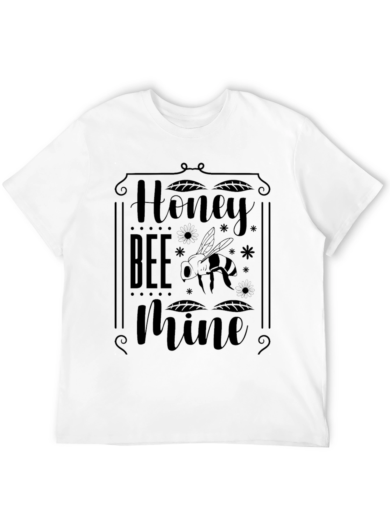 Honey Bee Mine Black Graphic T-Shirt