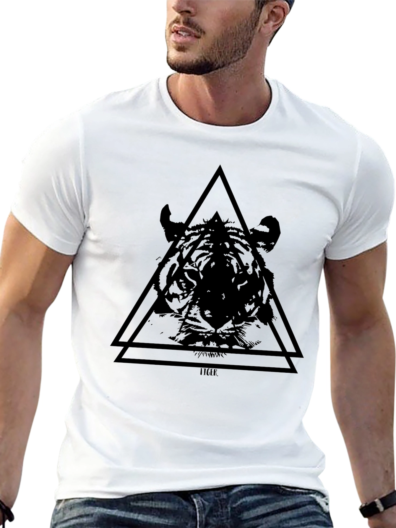 Black Tiger Graphic T-Shirt