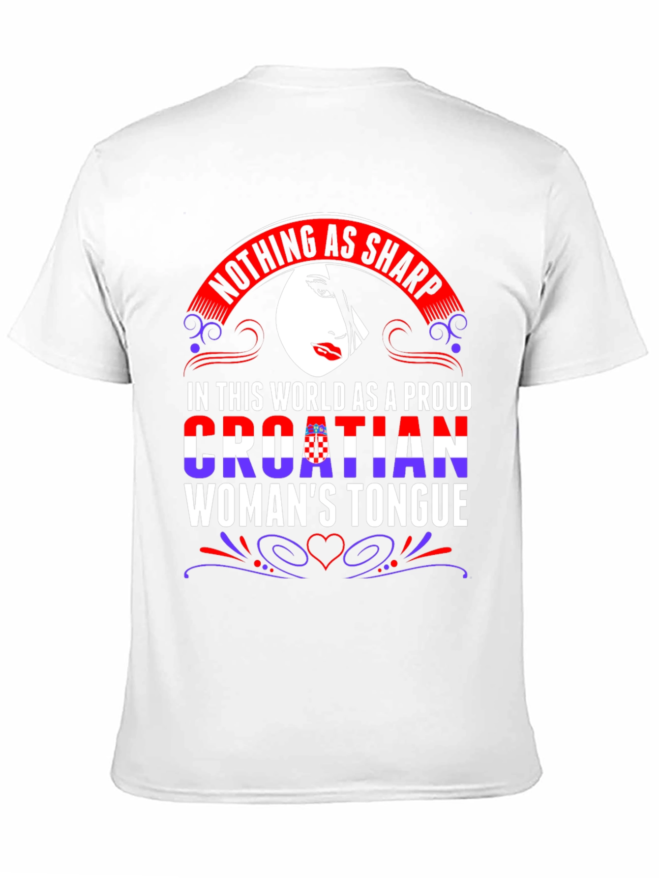 Proud Croatian Womans Tongue T-Shirt