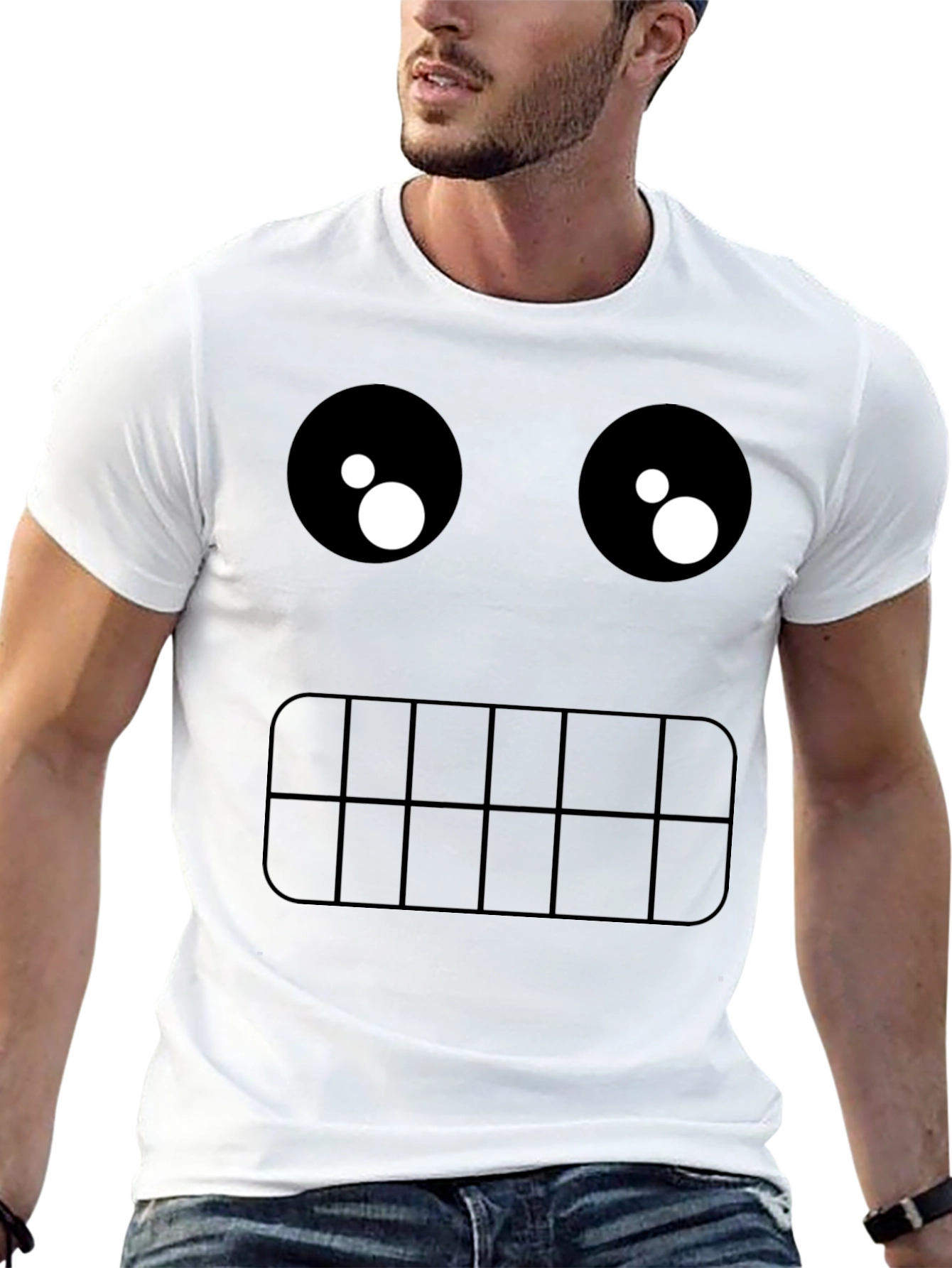 Funny Graphic Face T-Shirt