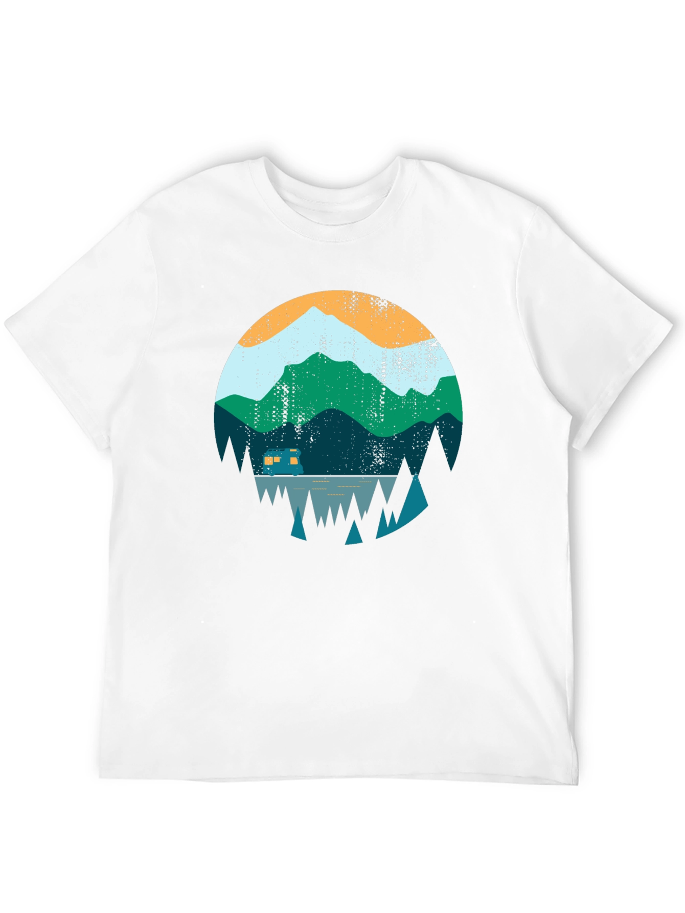 Mountain Camper Graphic Tee - Outdoor Adventure Shirt