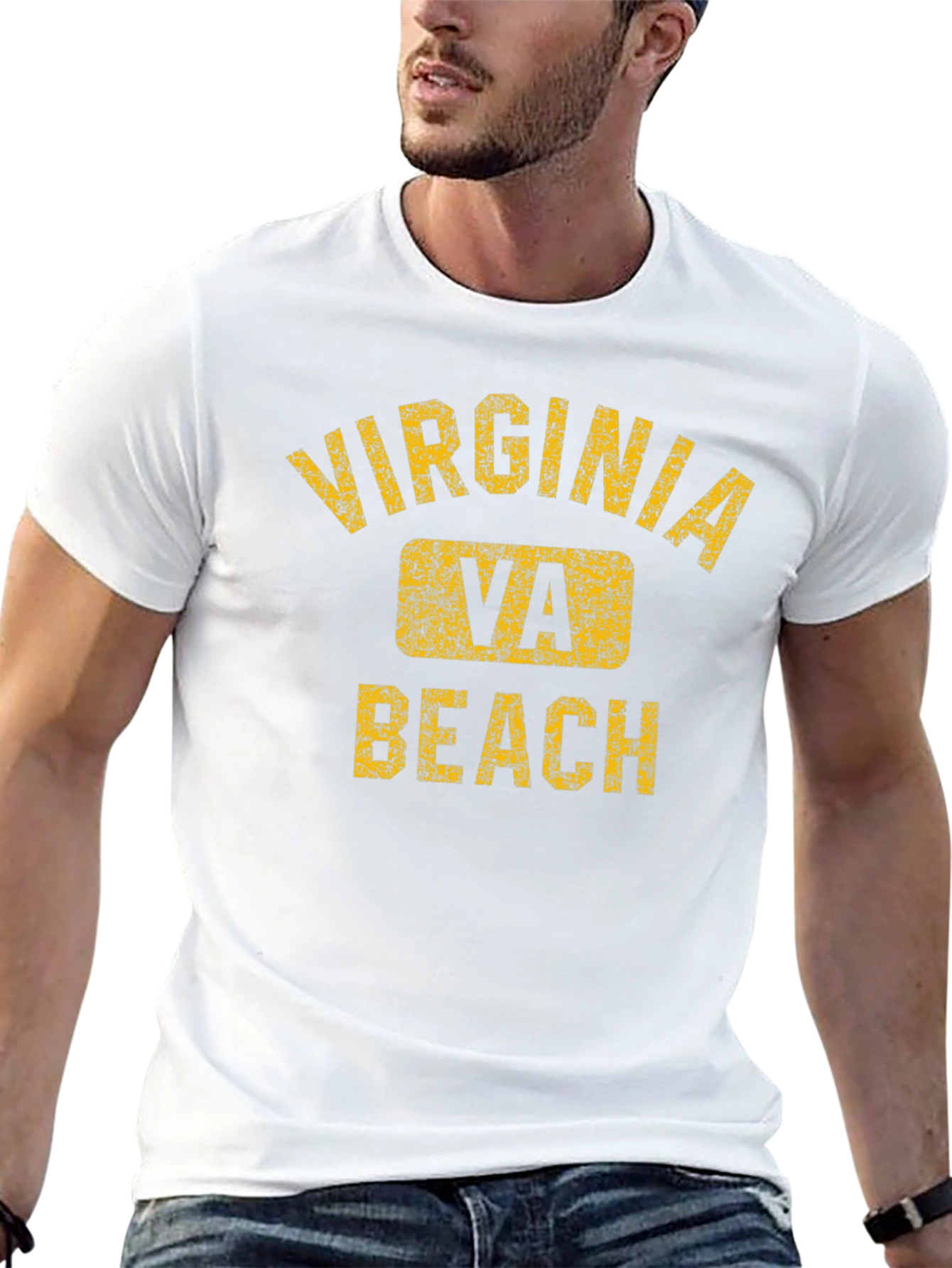 Virginia Beach VA Distressed T-Shirt