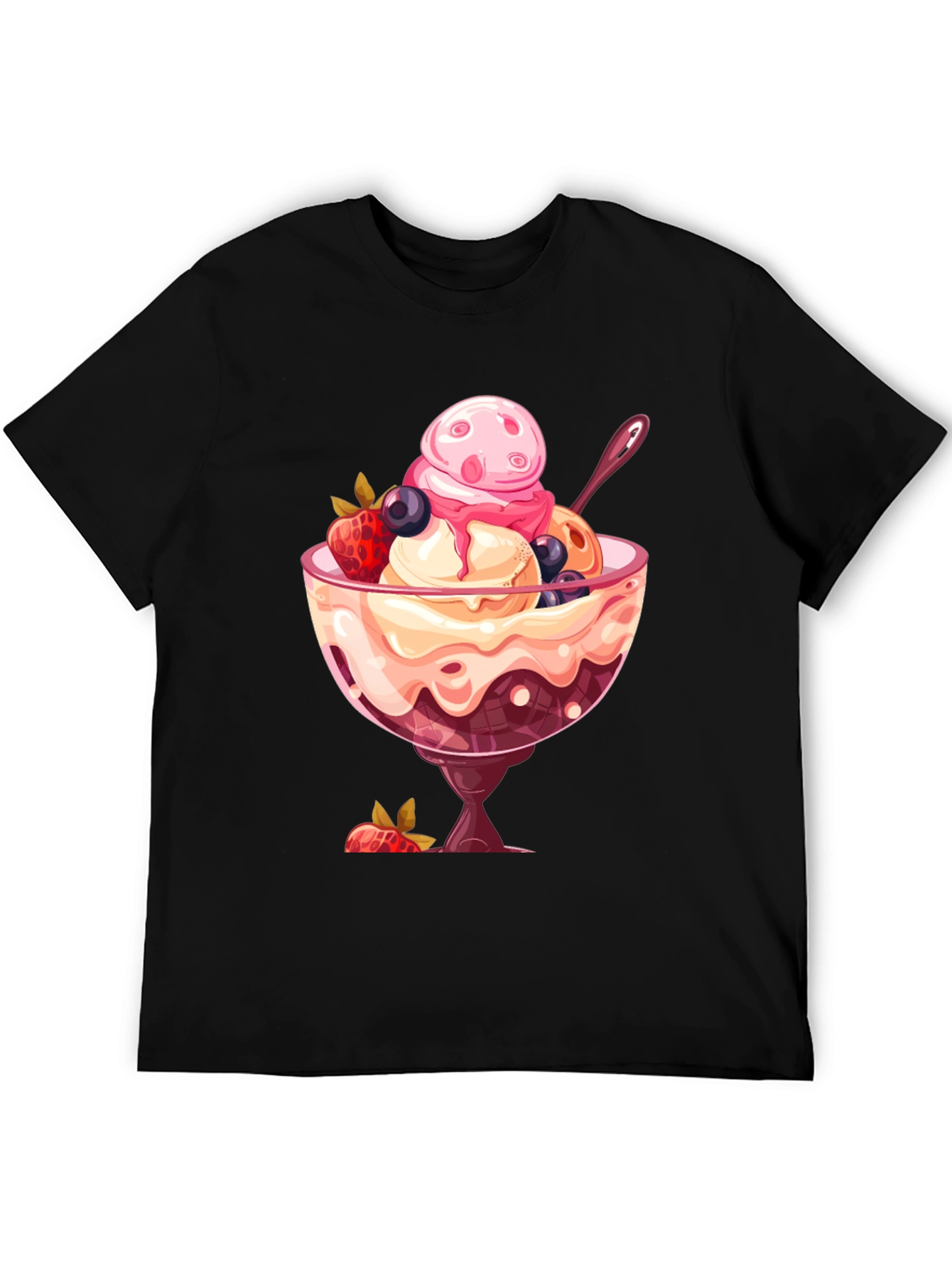 Ice Cream Sundae Graphic T-Shirt