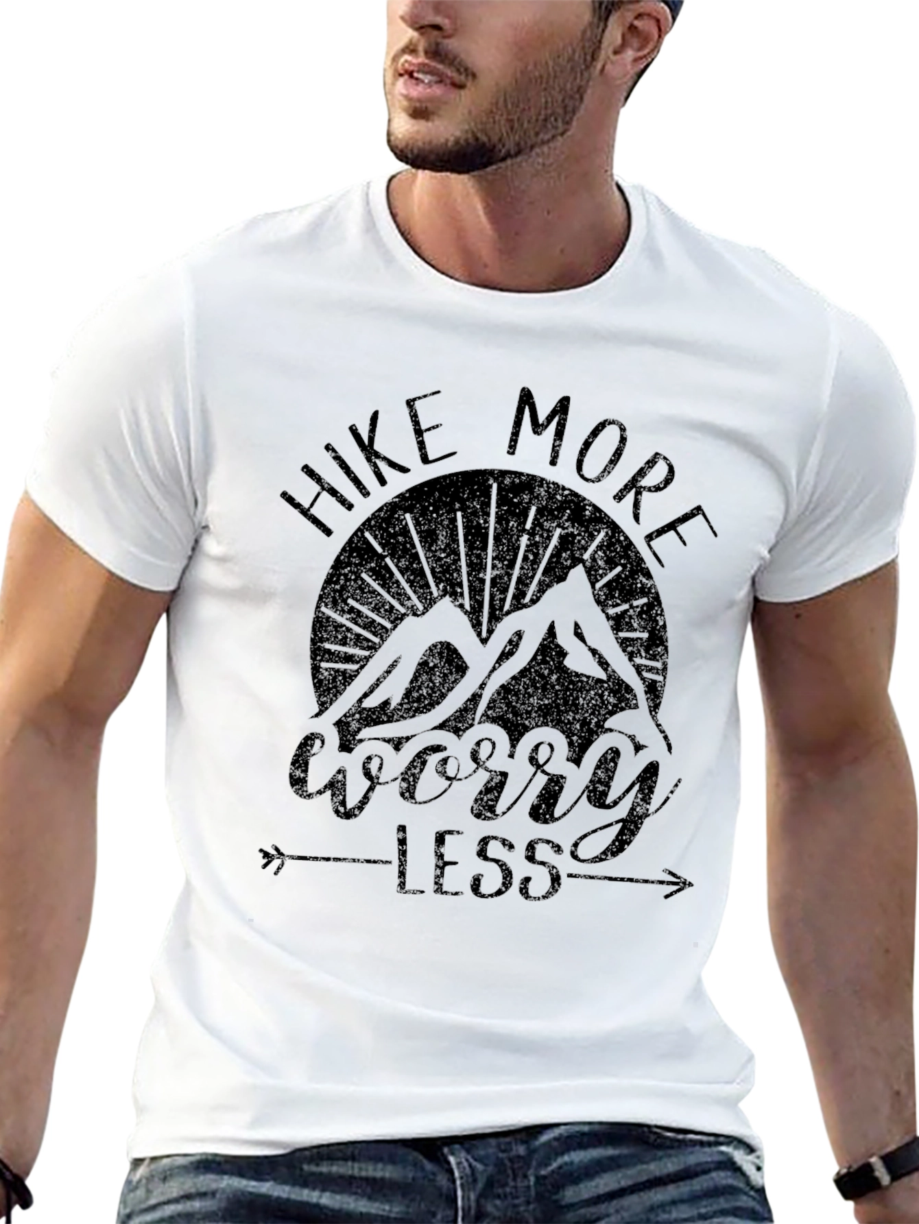 Hike More Worry Less Graphic T-Shirt