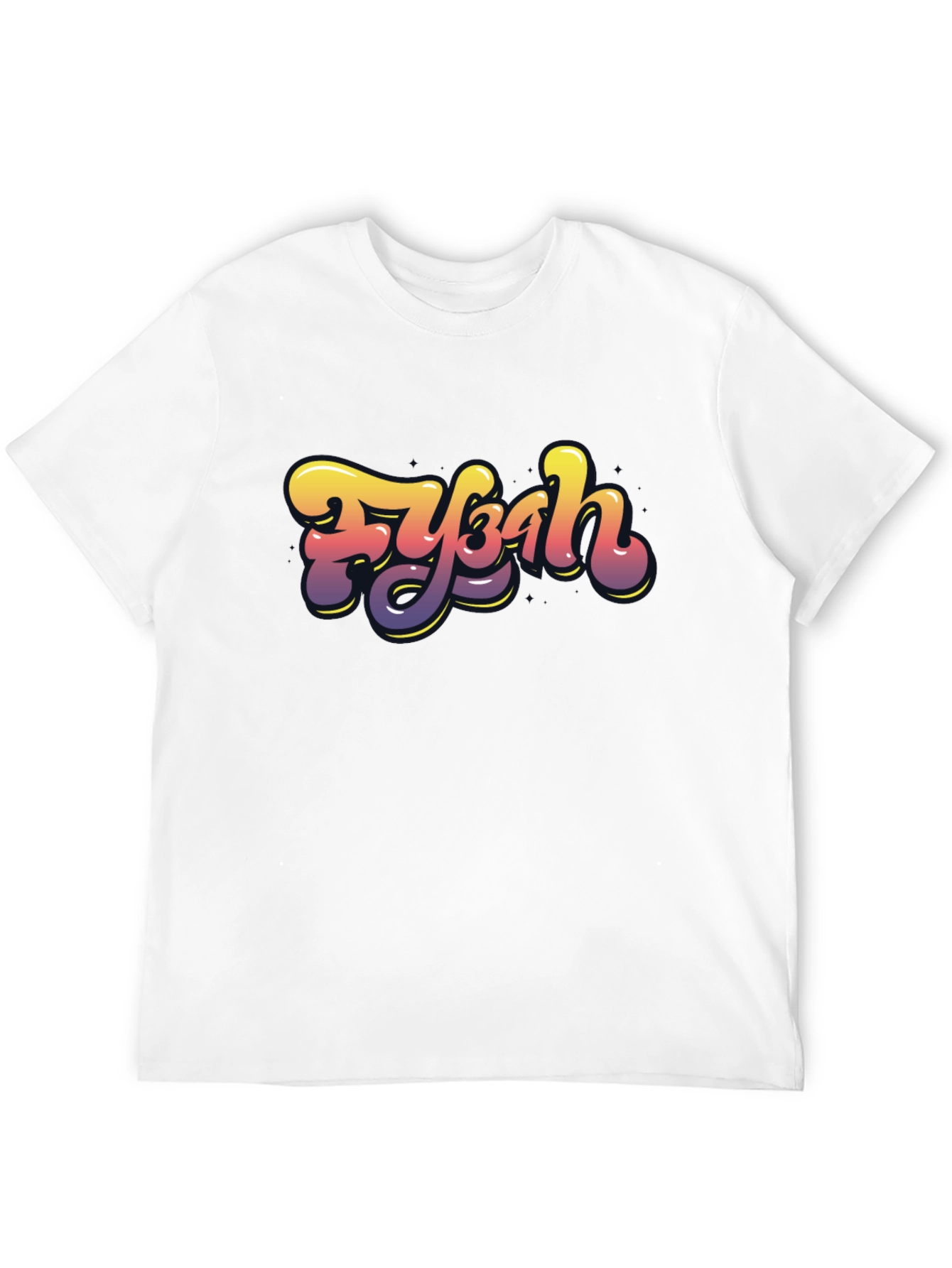 Fybah Gradient Graphic T-Shirt