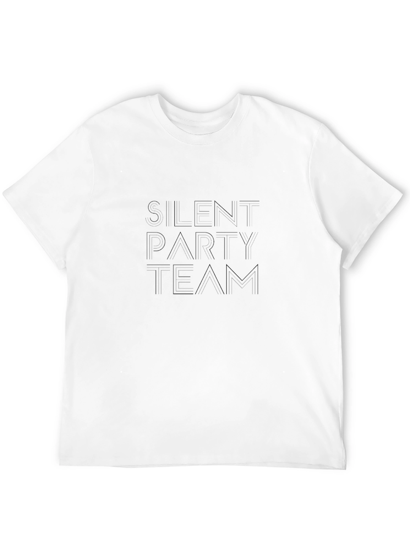 Silent Party Team Black Graphic Tee
