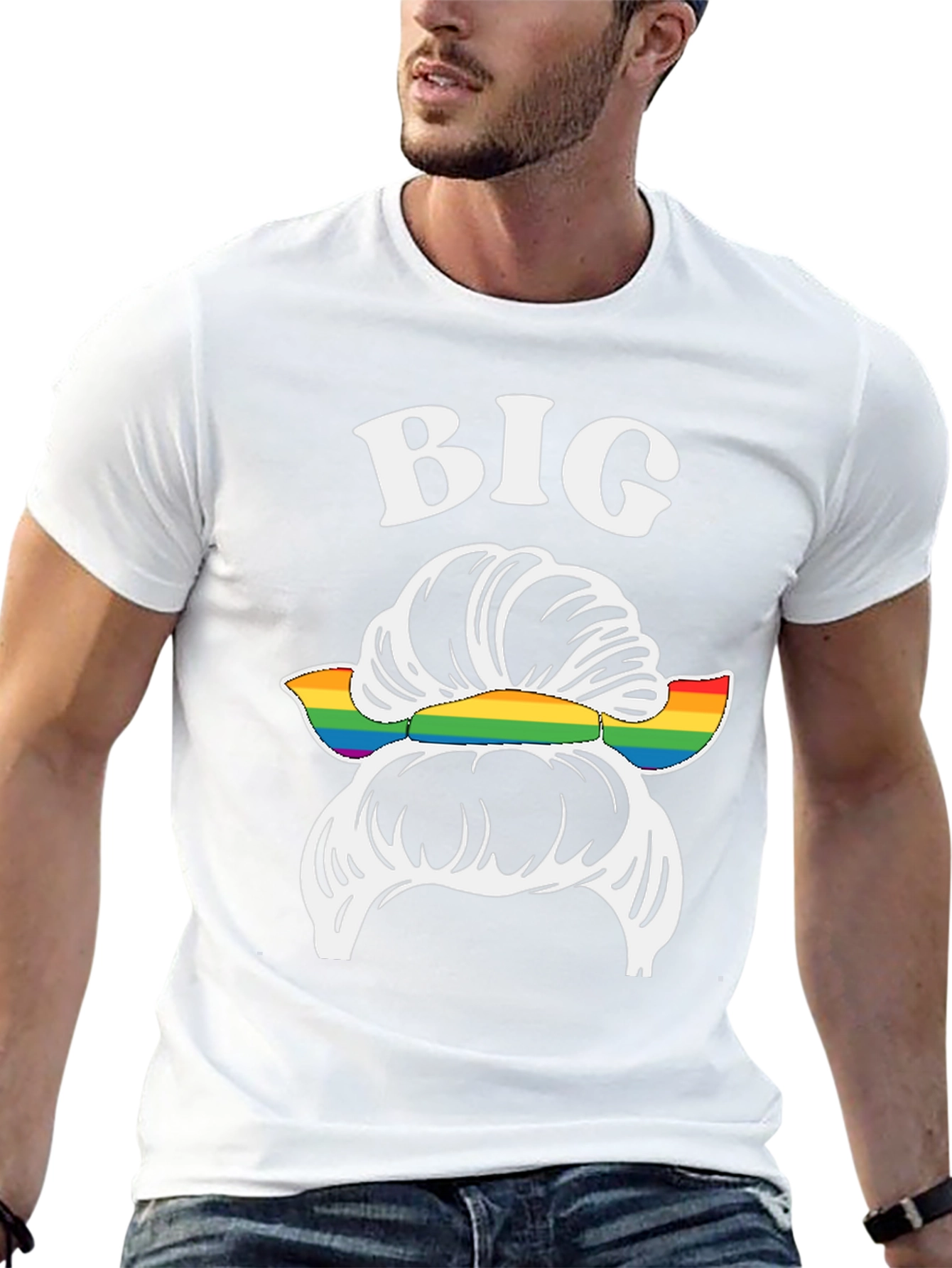 Big Messy Bun LGBT Pride T-Shirt