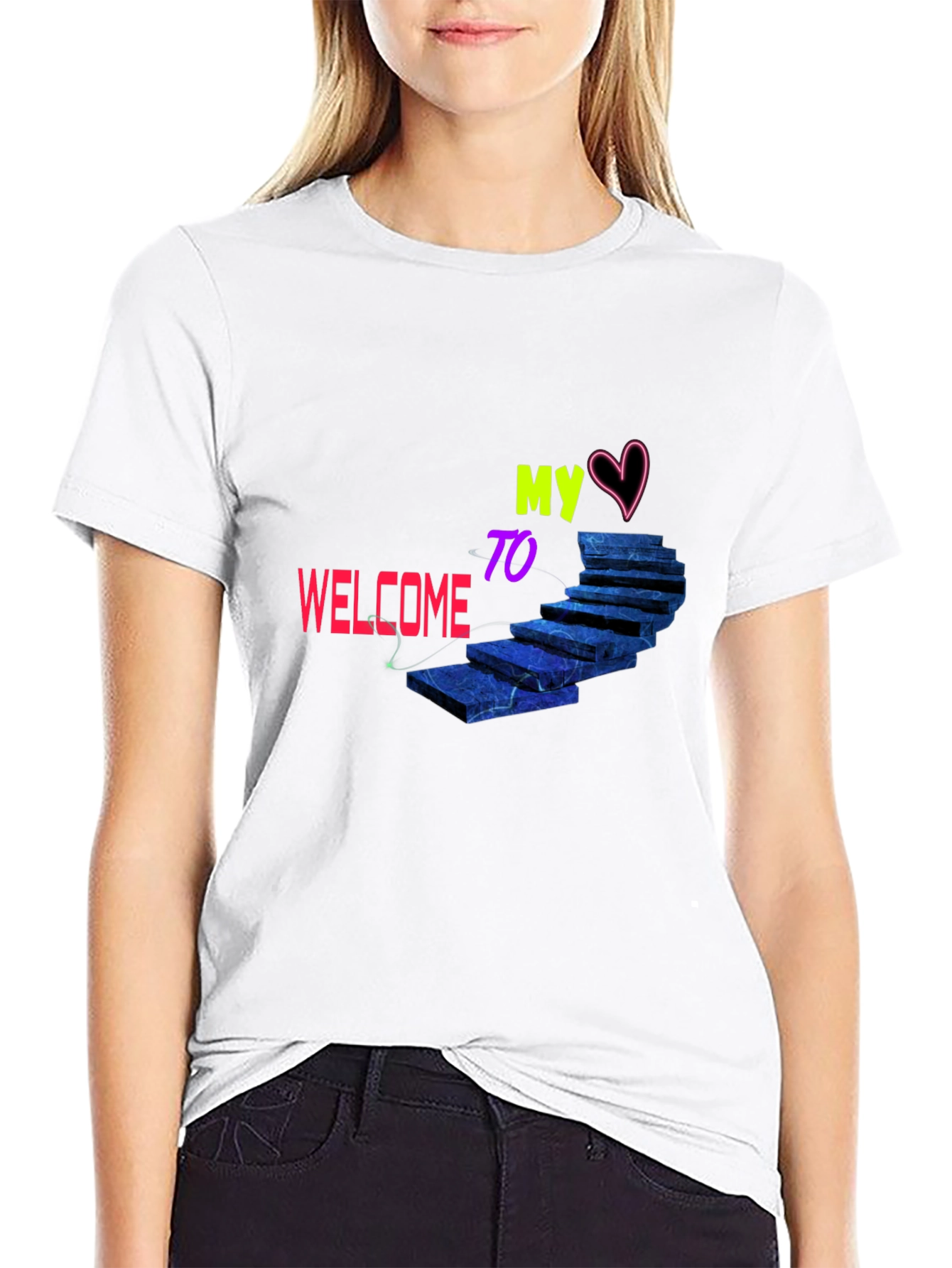Welcome To My Heart Staircase T-Shirt