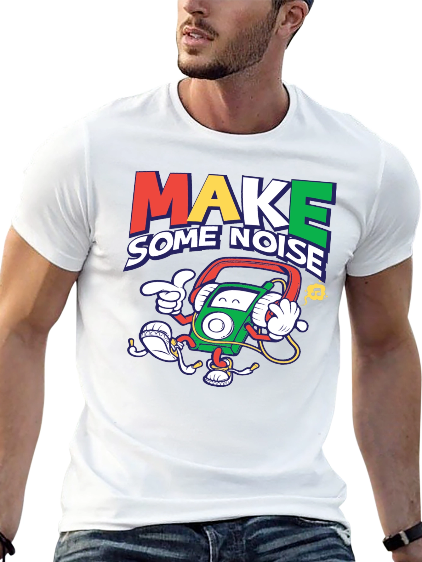Make Some Noise Graphic T-Shirt