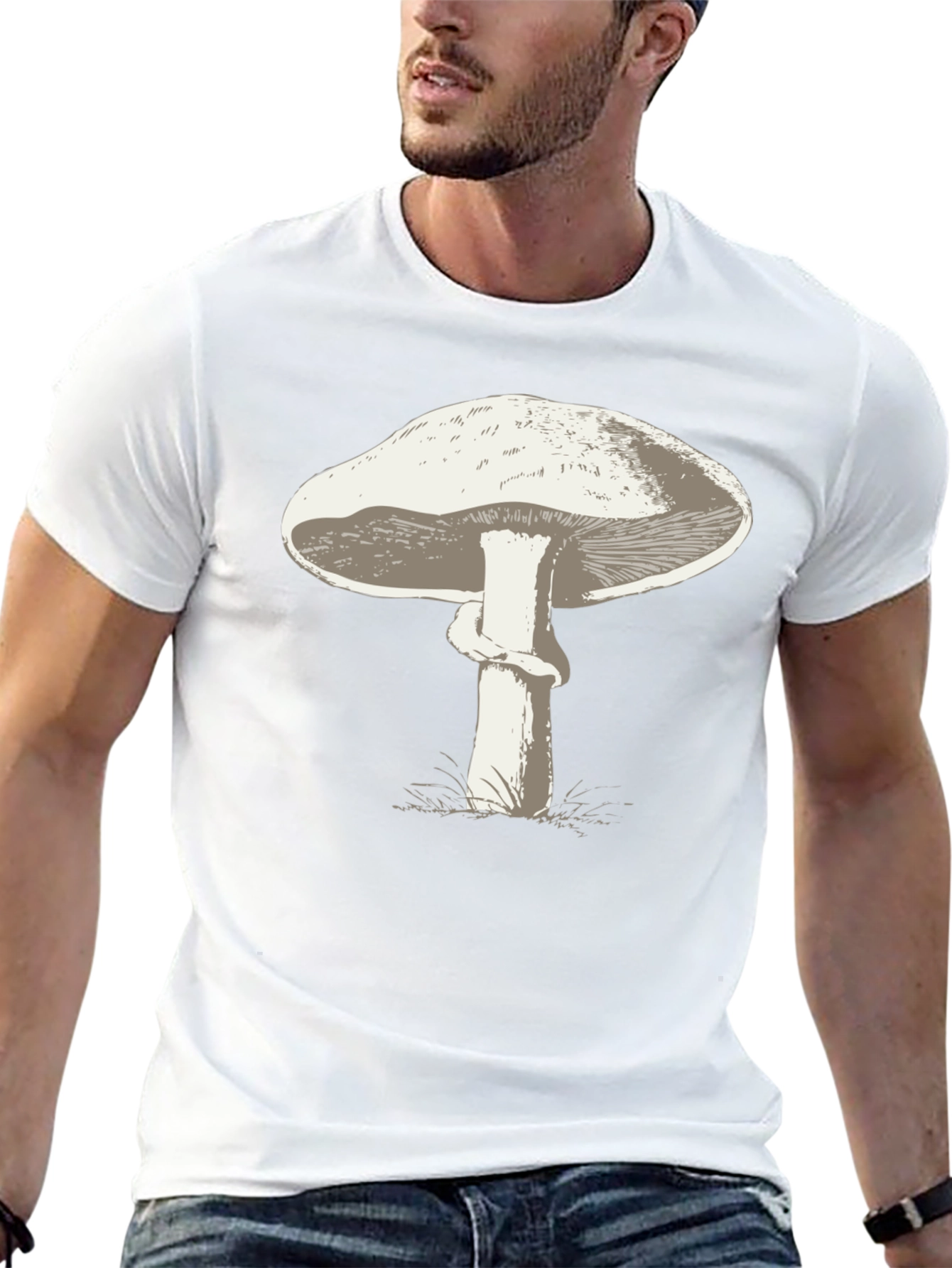 Mushroom Graphic T-Shirt - Unisex Crew Neck Tee