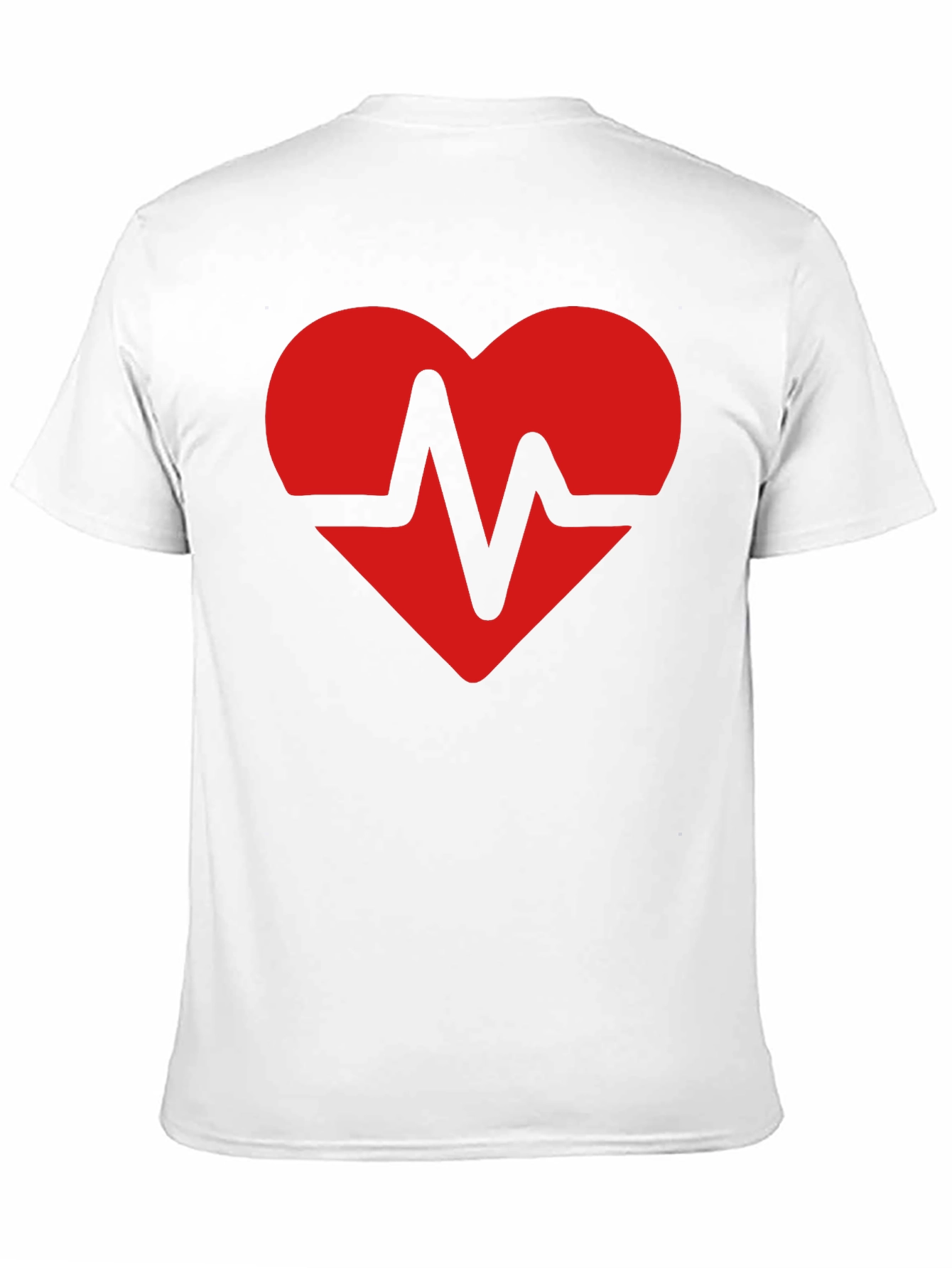 Heartbeat Heart Graphic Tee - Soft Cotton Blend