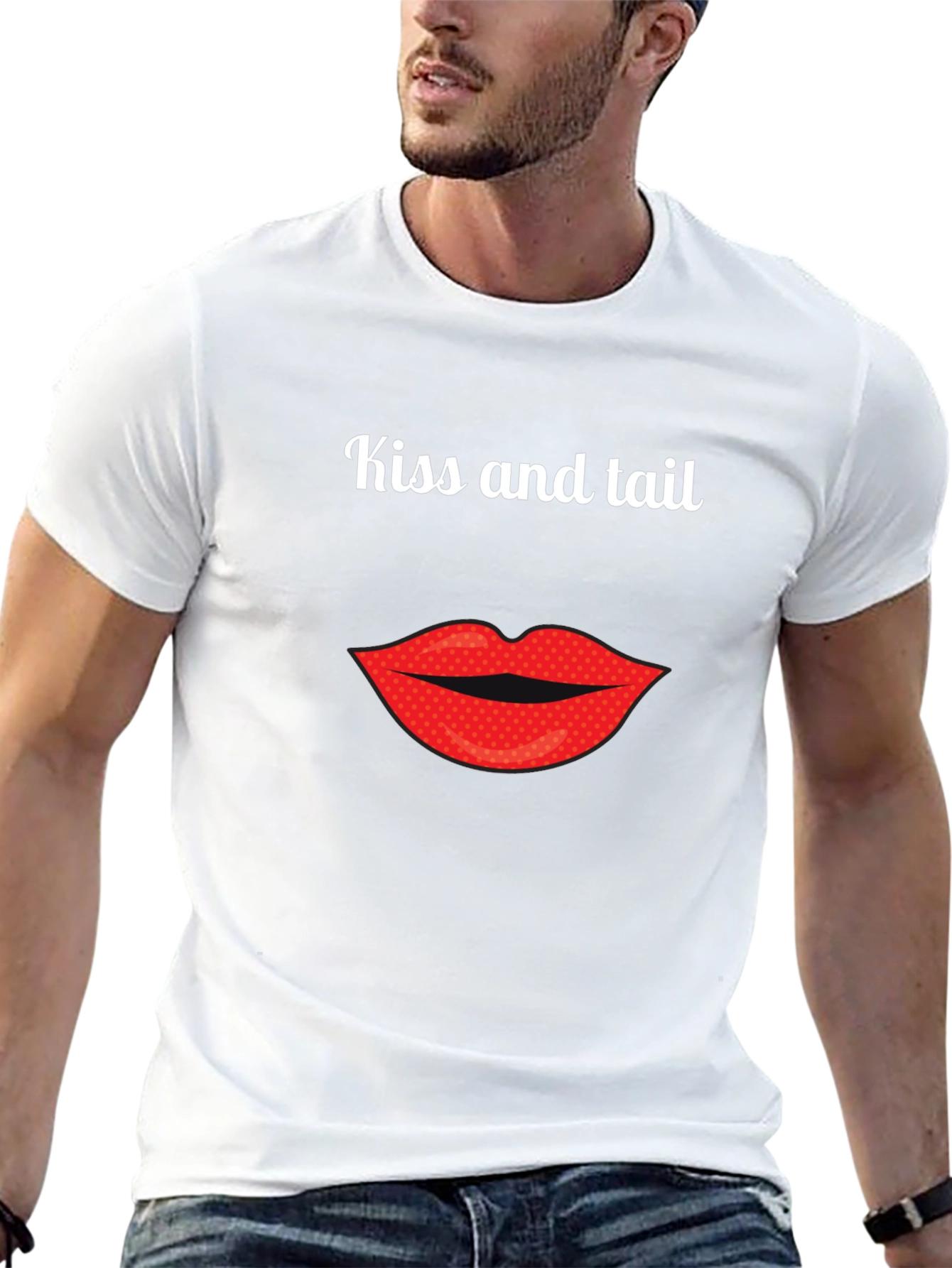Kiss and Tail Graphic T-Shirt
