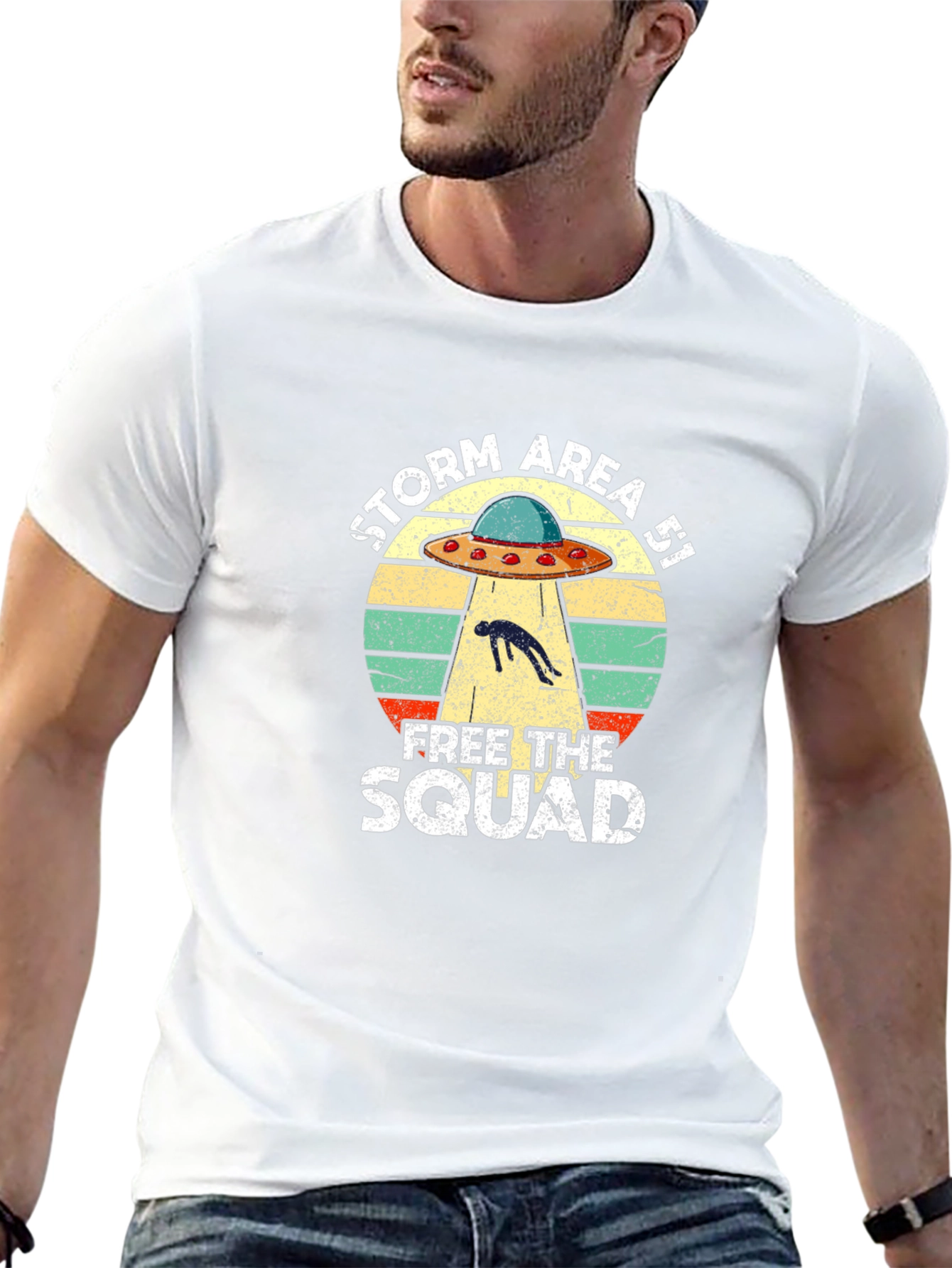 Storm Area 51 UFO Graphic T-Shirt