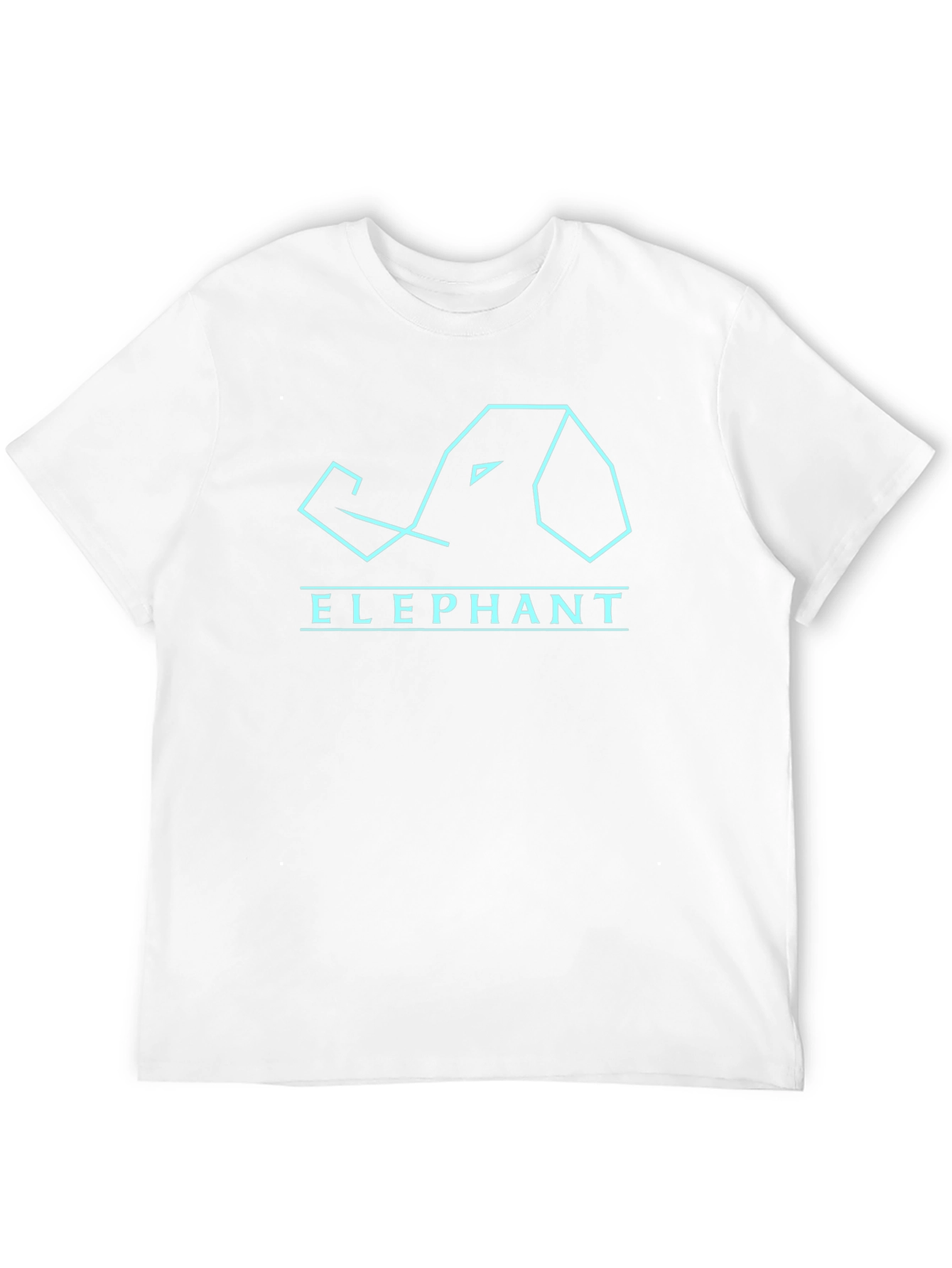 Geometric Elephant Graphic Tee - Modern Style