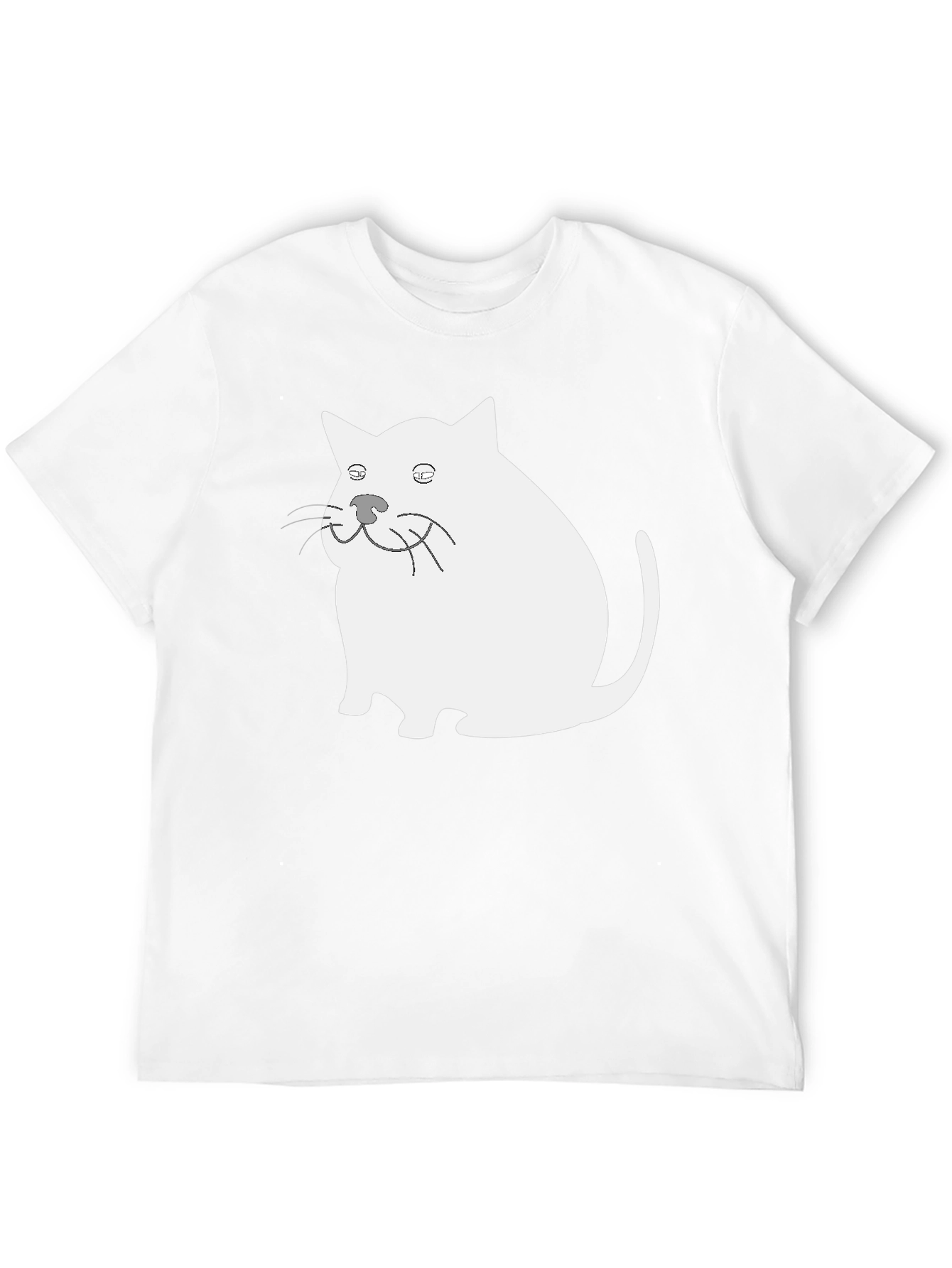 Funny Cat Graphic Black T-Shirt
