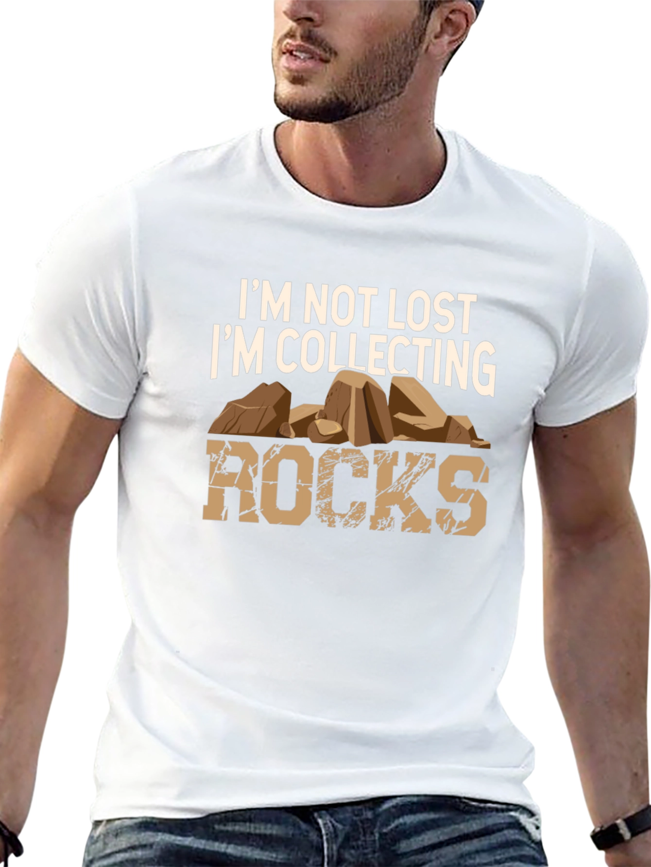 Im Collecting Rocks Mens T-Shirt