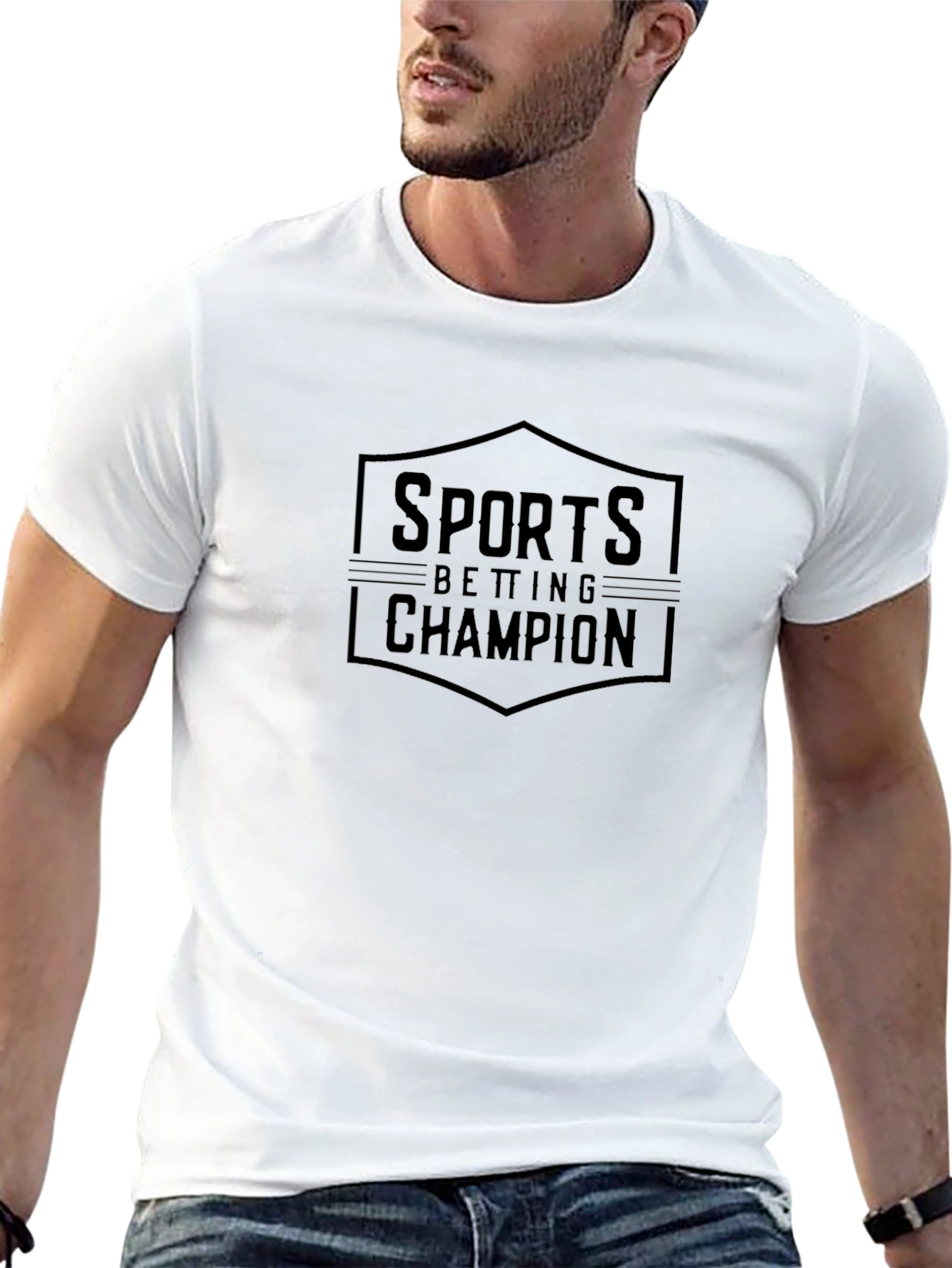 Sports Betting Champion Graphic Tee - Black
