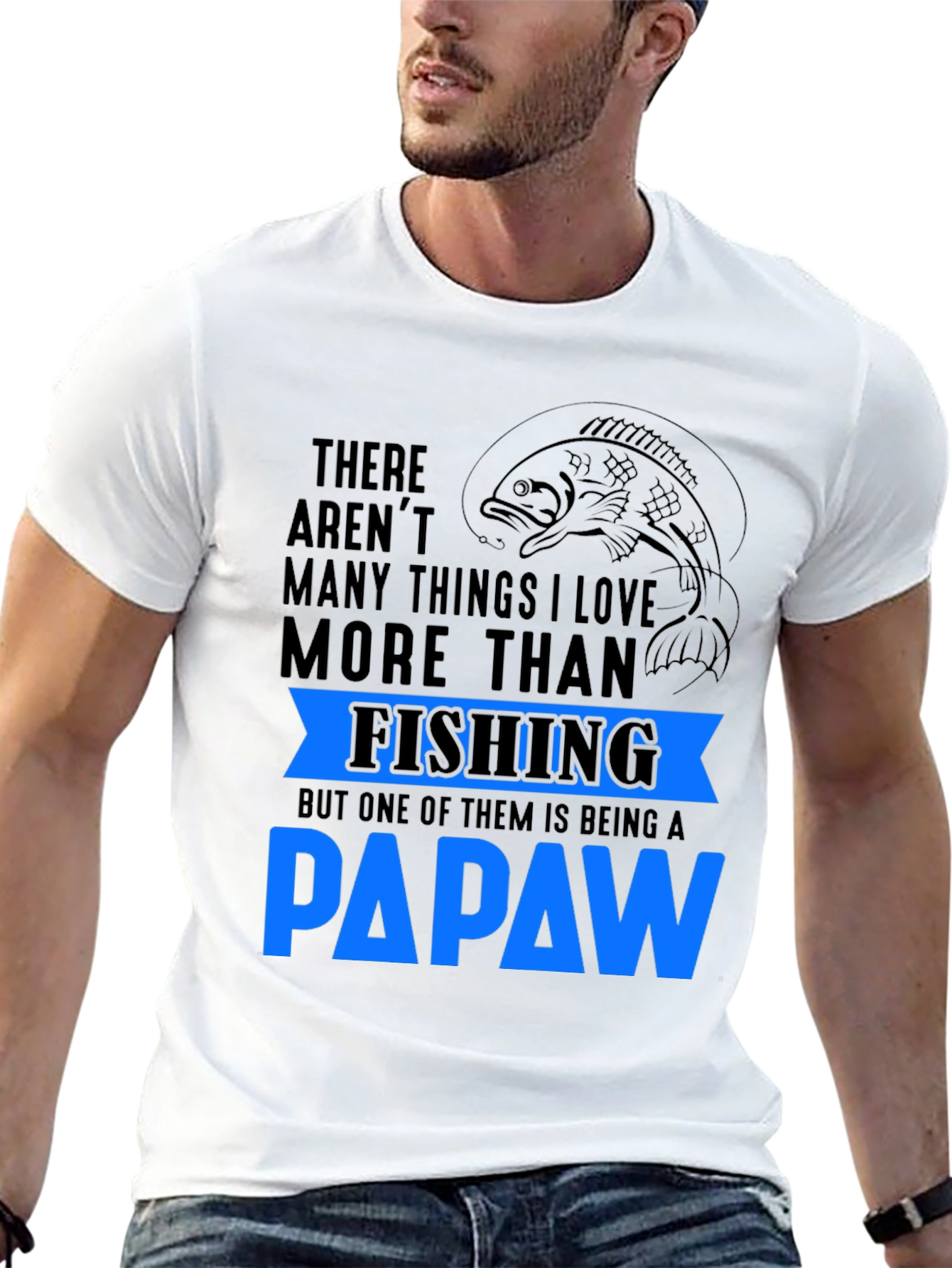 Fishing Papaw T-Shirt - Gift for Grandpa