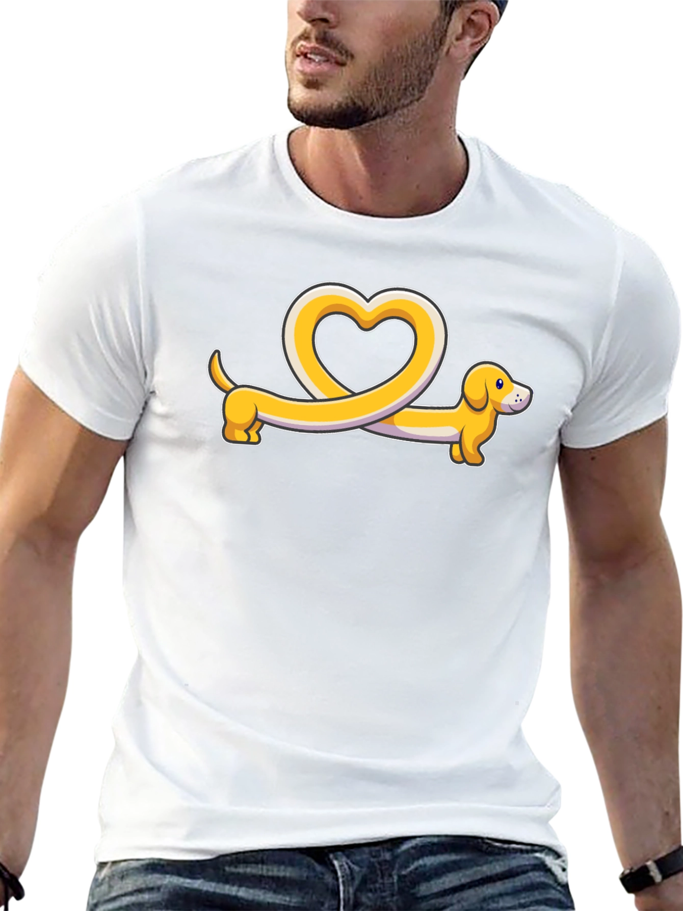 Dachshund Heart T-Shirt - Cute Dog Lover Tee