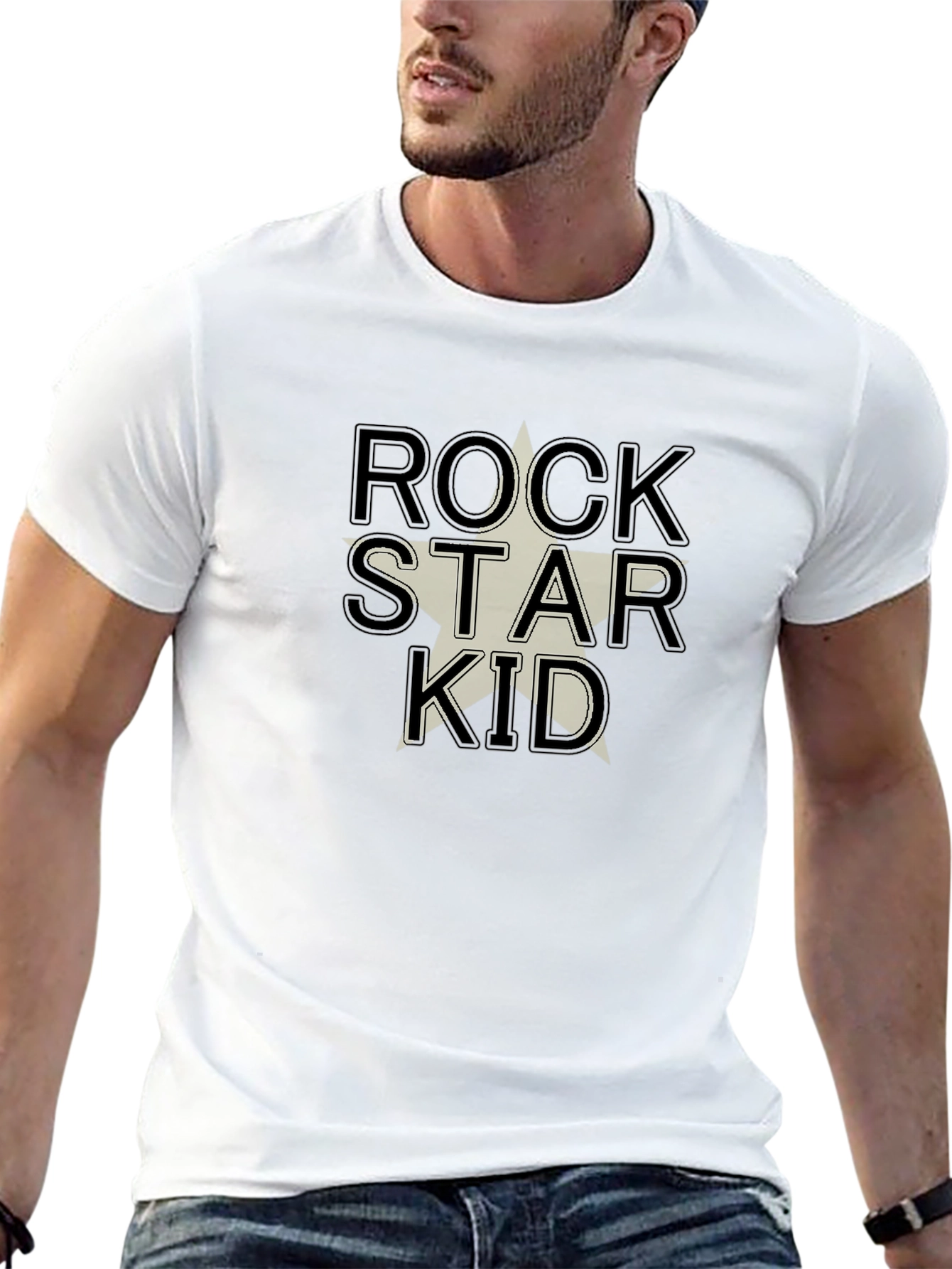 Rock Star Kid Graphic T-Shirt - Black
