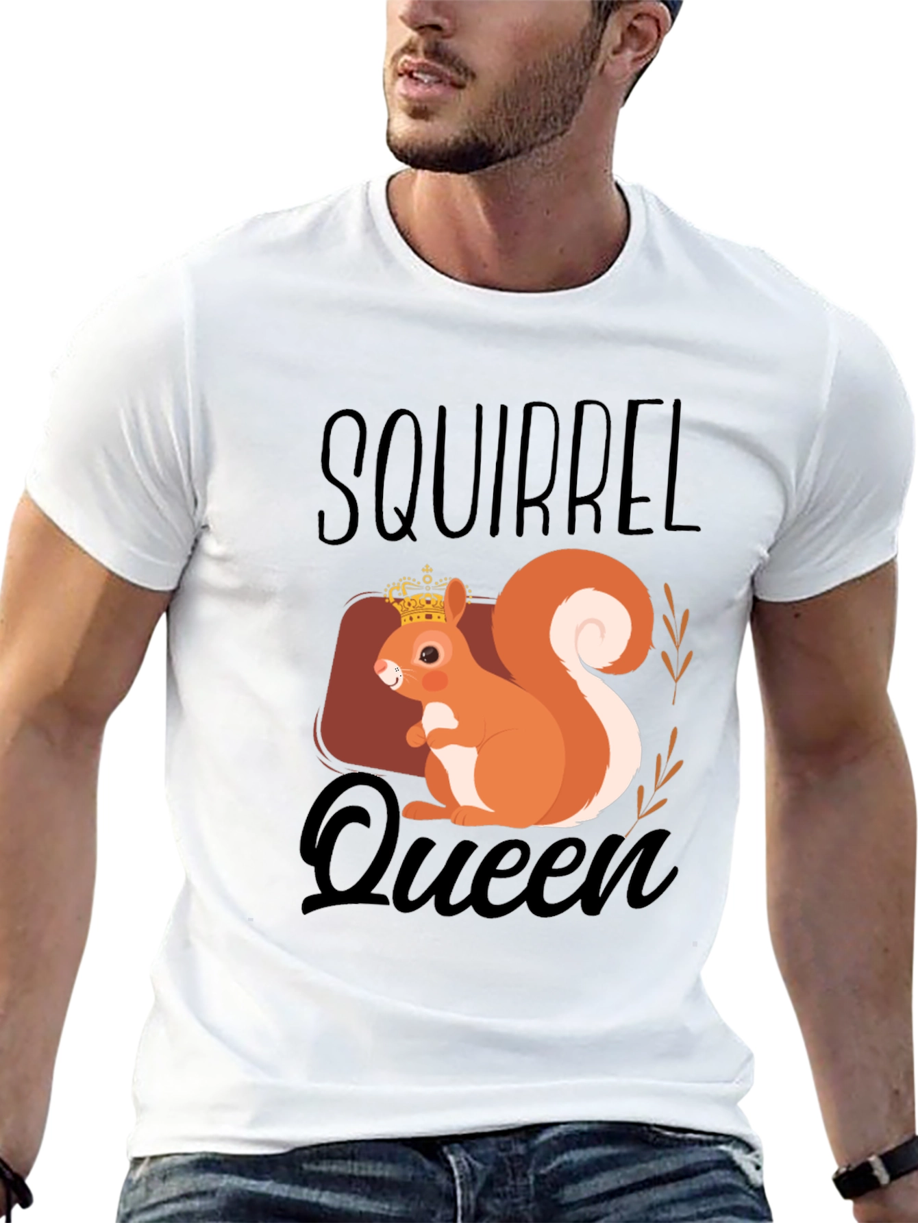 Squirrel Queen T-Shirt - Cute Animal Graphic Tee
