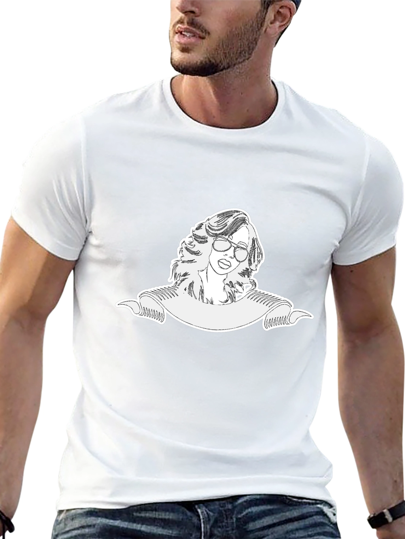 Retro Style Graphic Tee - Cool Woman Design