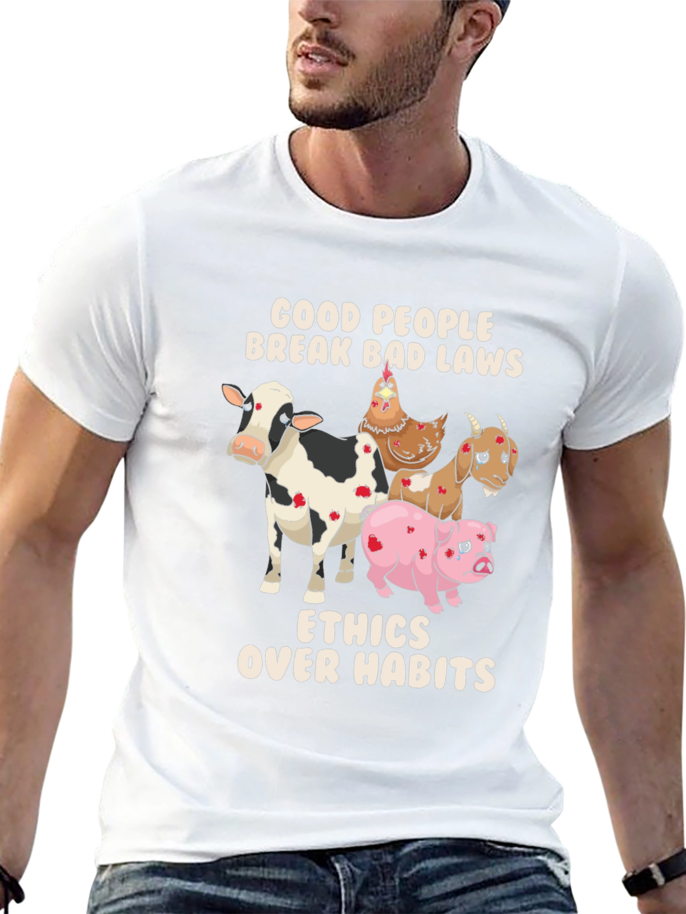Ethical Lifestyle T-Shirt: Good People Break Bad Laws