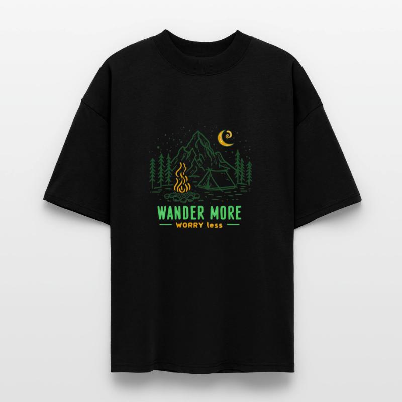 Minimalist Camping Scene Illustration With Hand