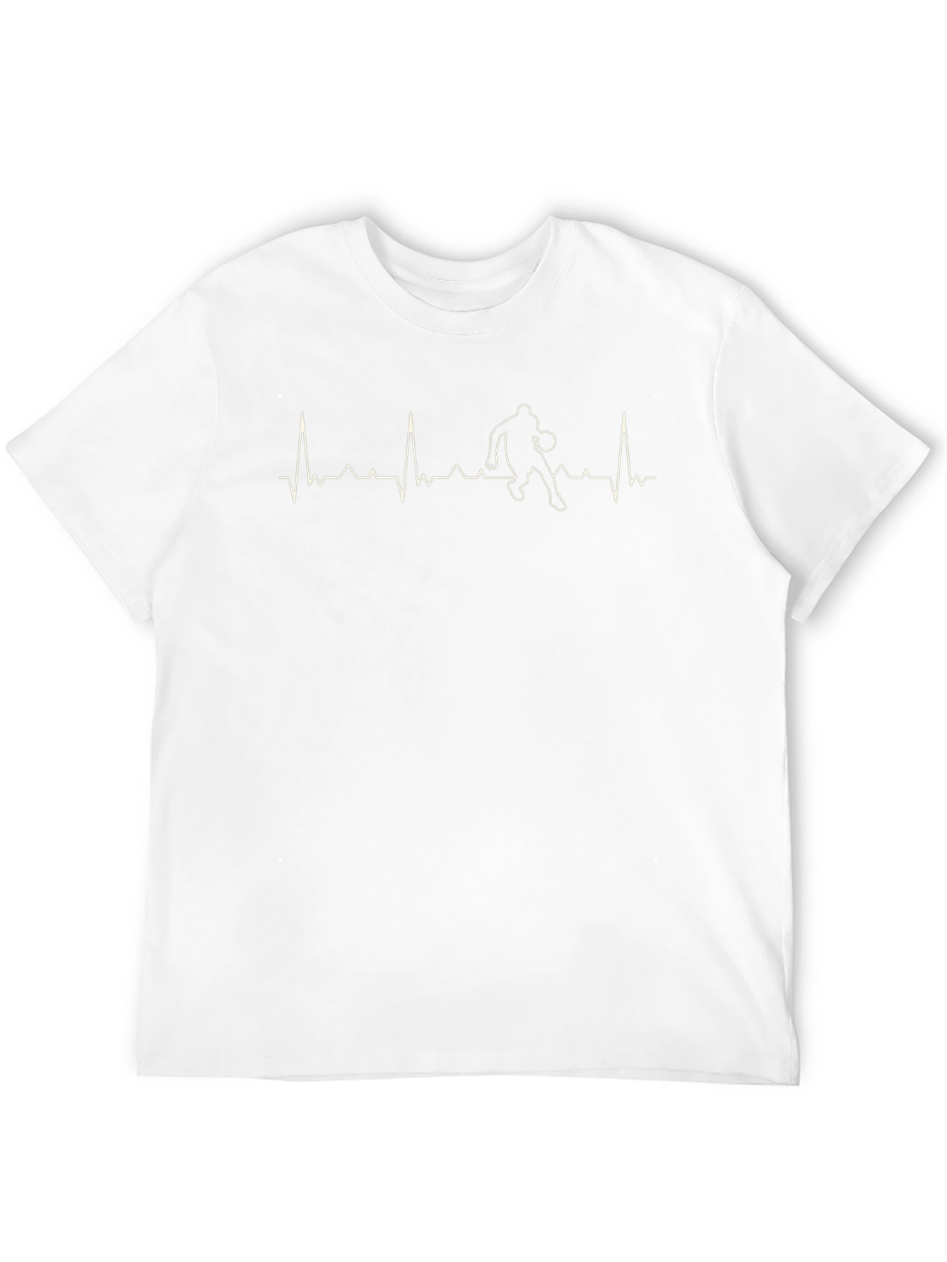 Basketball Heartbeat T-Shirt - Sporty Graphic Tee
