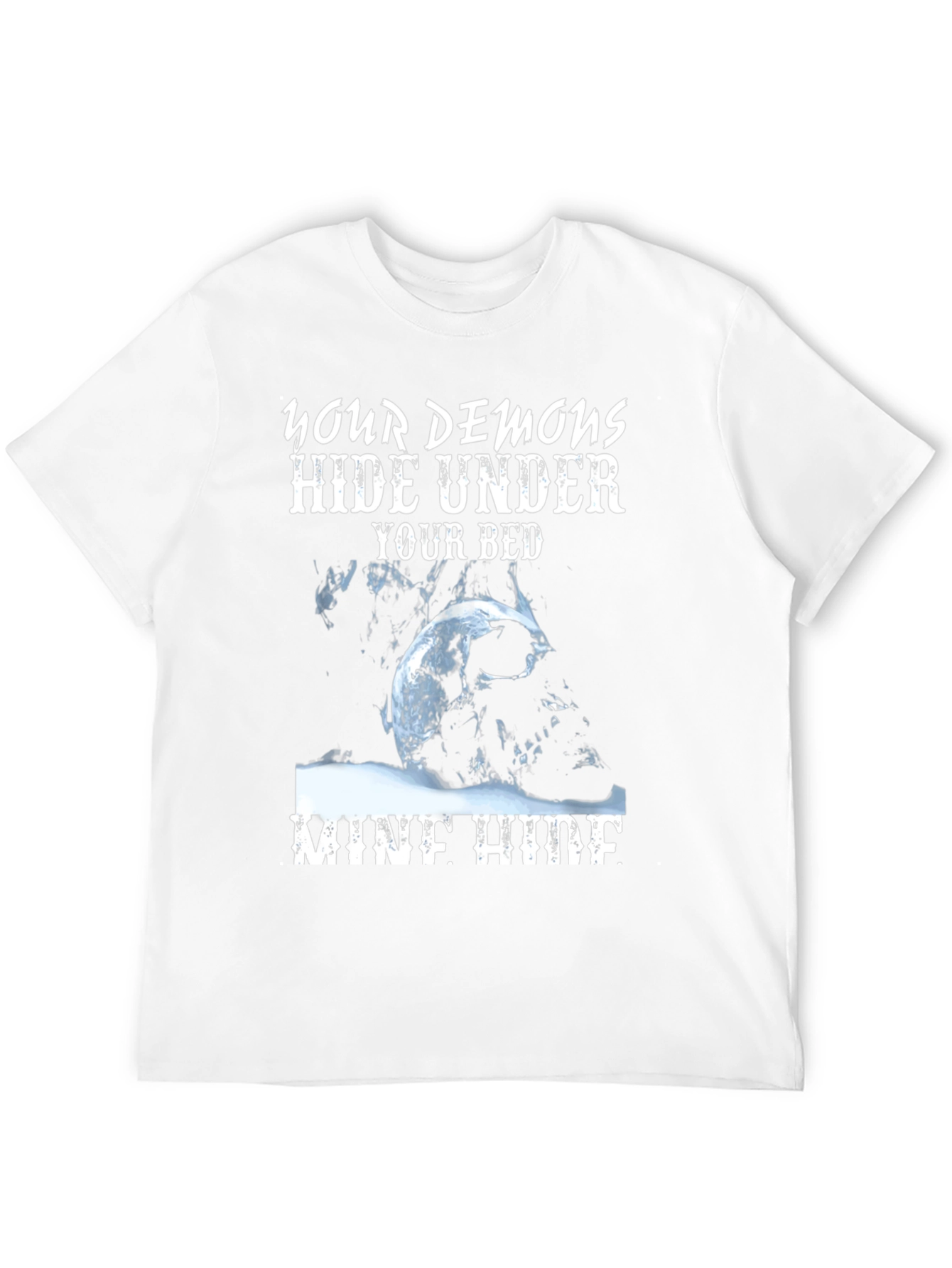 Demons Under Bed Graphic Tee - Mens Black T-Shirt