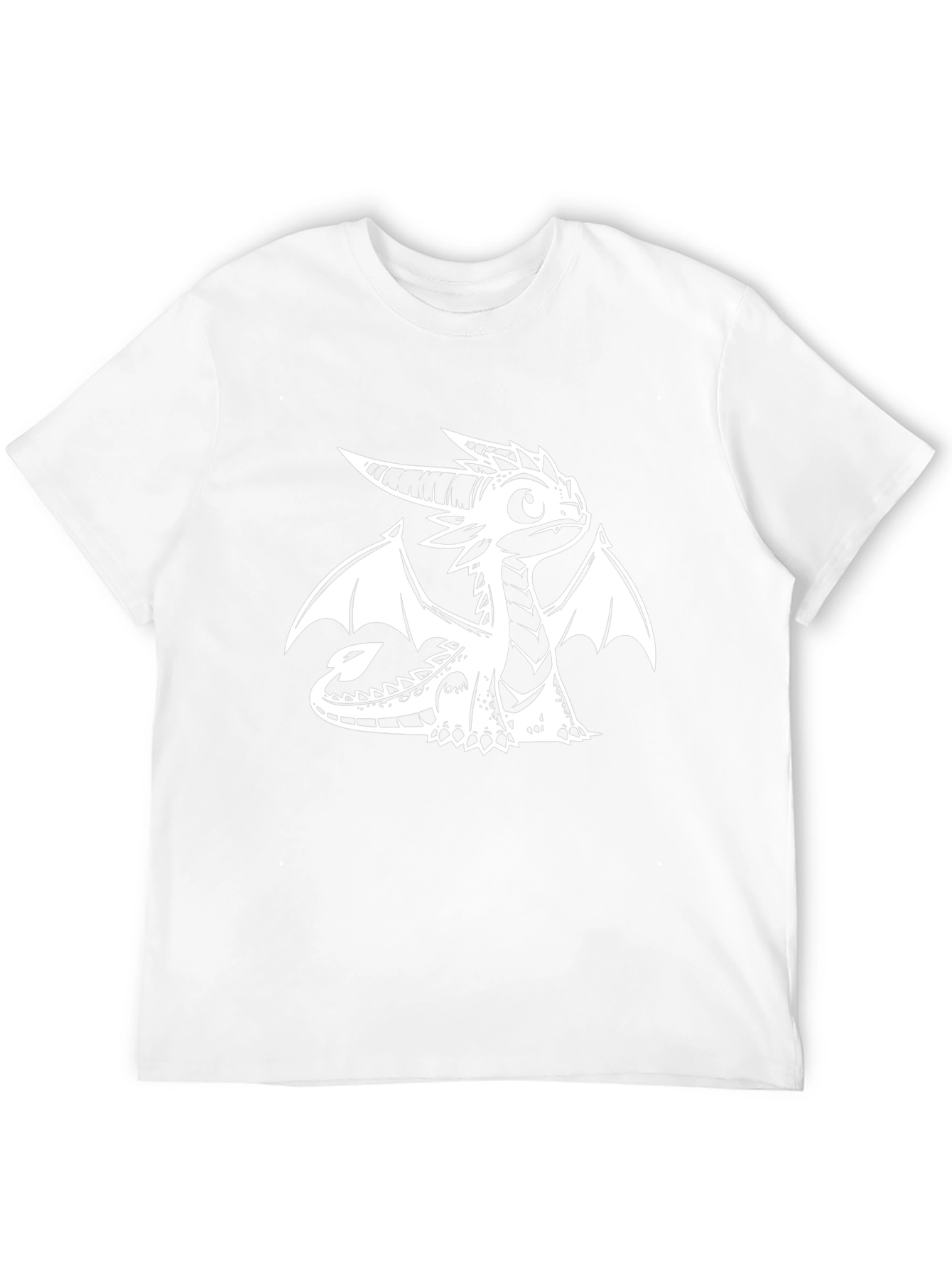 Cool Dragon Graphic Tee - Black Cotton T-Shirt