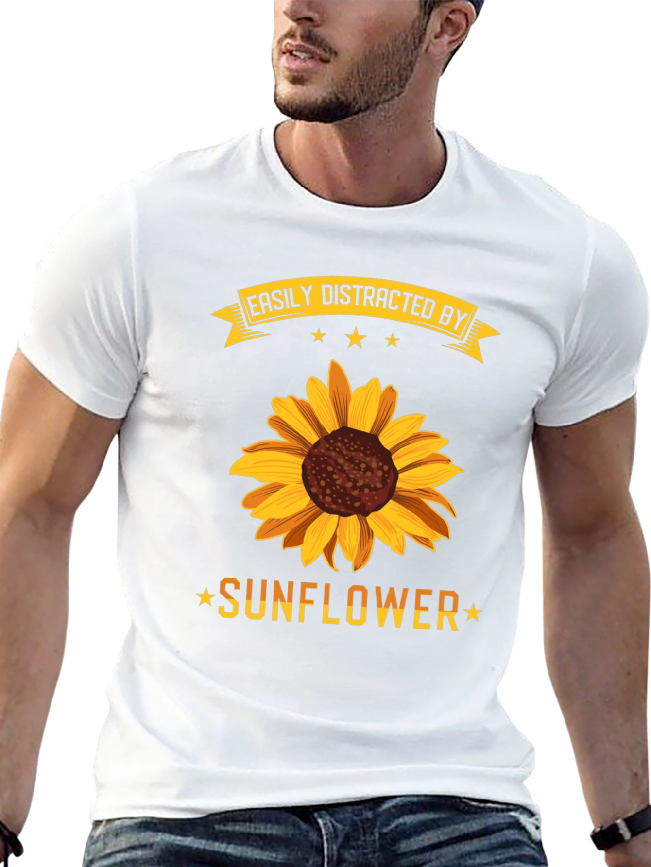Easily Distracted by Sunflowers T-Shirt