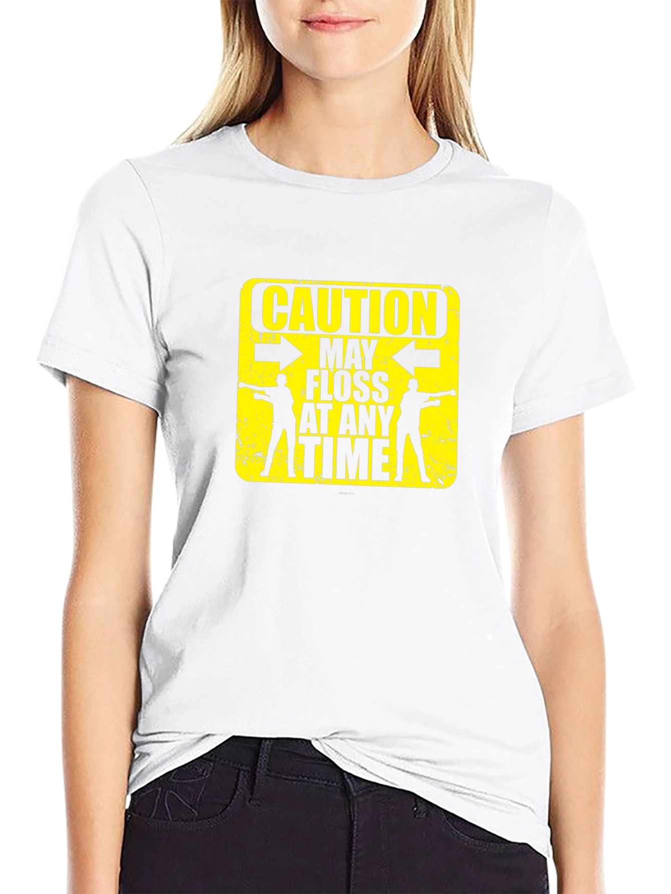 Caution May Floss At Any Time Graphic T-Shirt