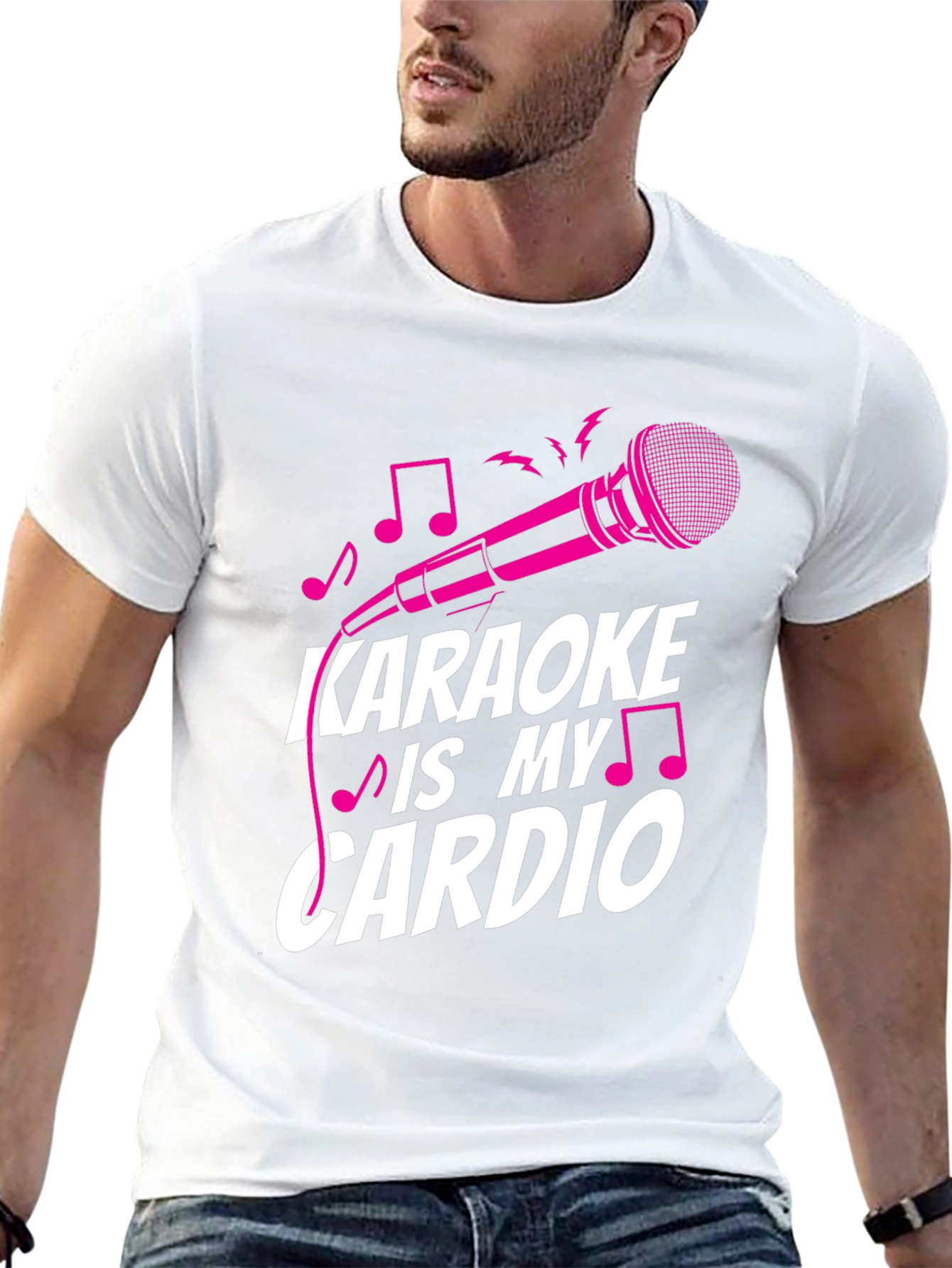 Karaoke is My Cardio T-Shirt - Black Cotton Tee
