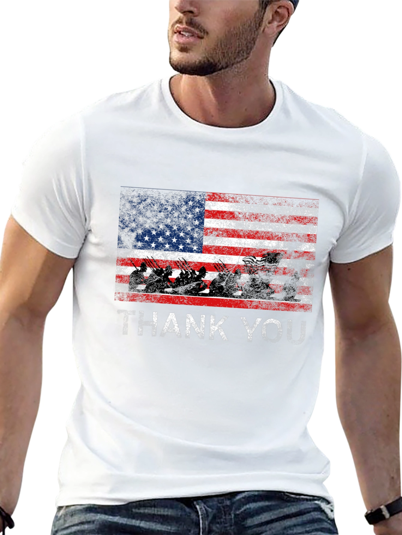 Patriotic Thank You Graphic Tee