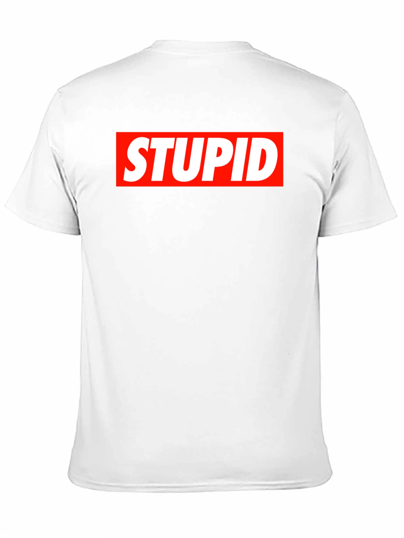 STUPID Graphic Tee - Bold Statement Black T-Shirt