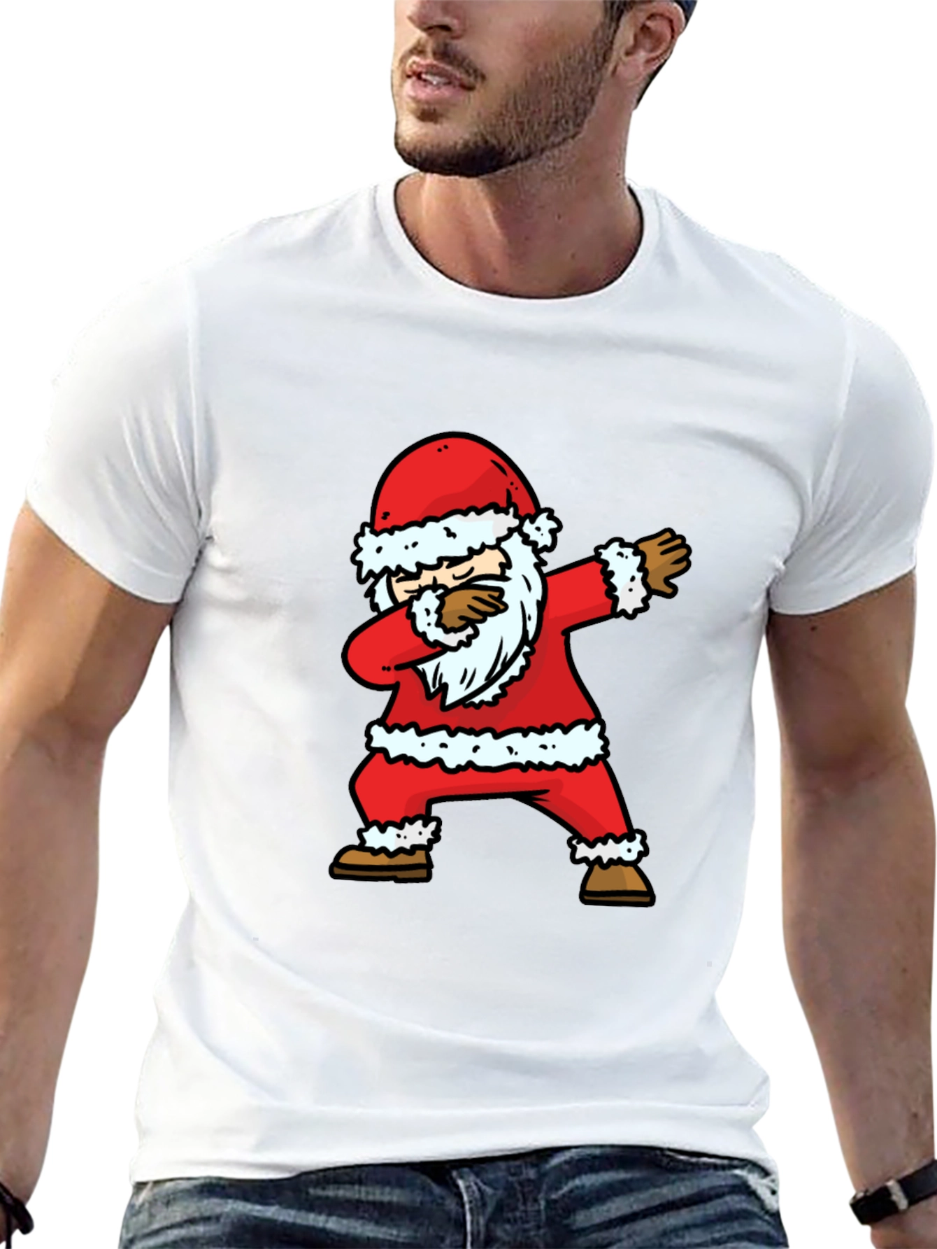 Dabbing Santa Christmas T-Shirt - Holiday Fun!