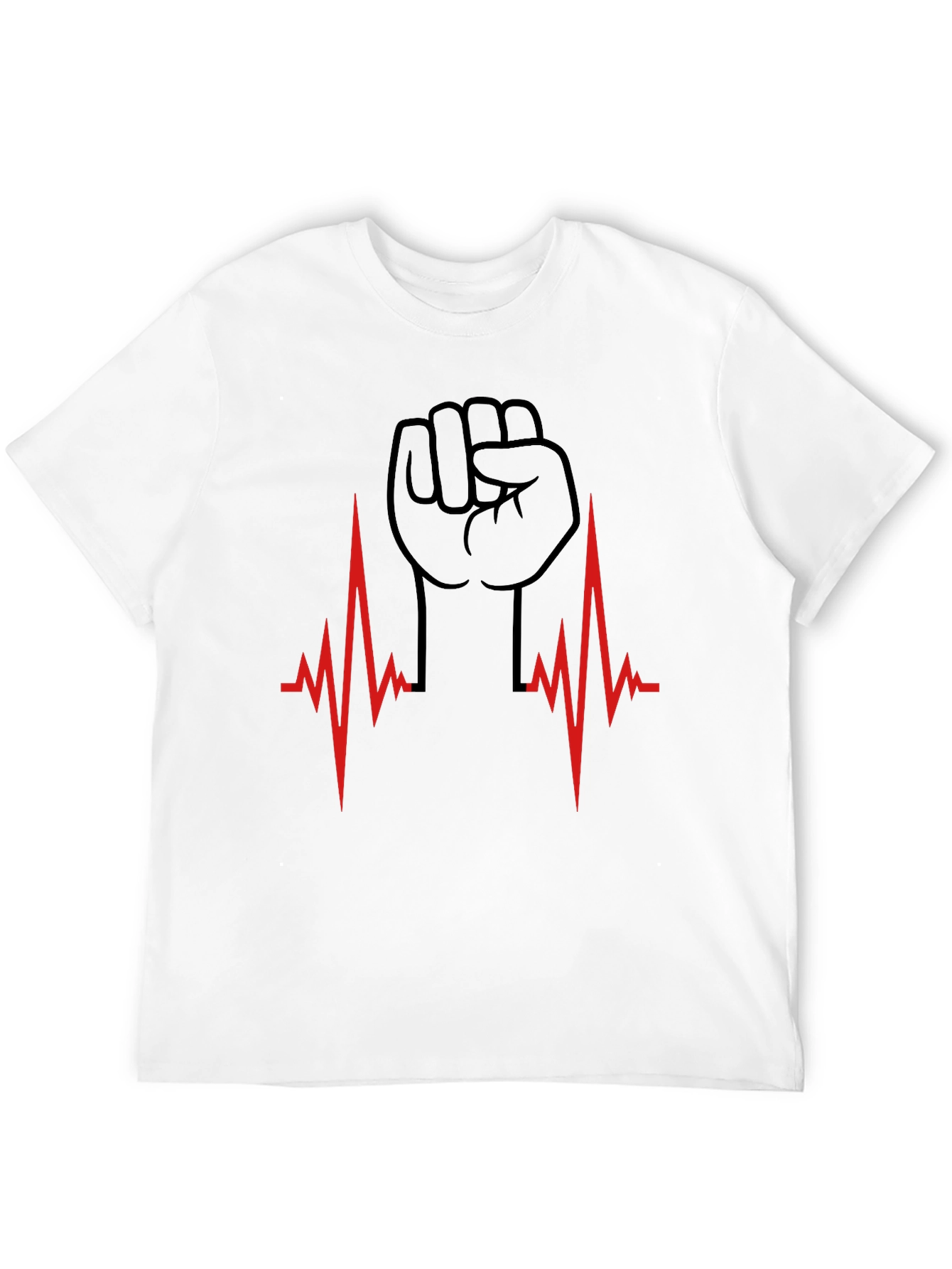 Heartbeat Fist Graphic T-Shirt