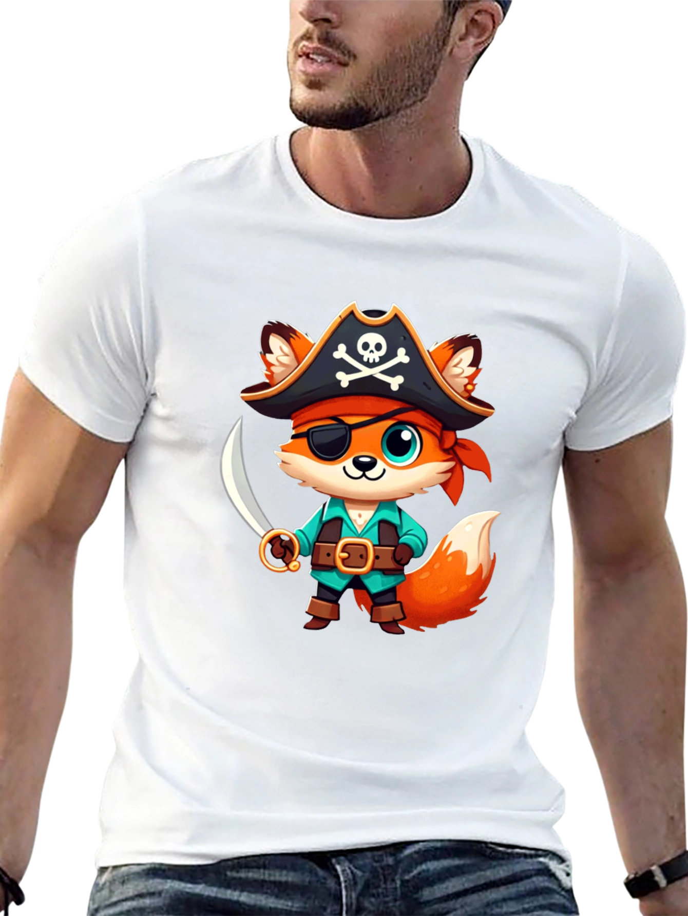 Cute Pirate Fox T-Shirt