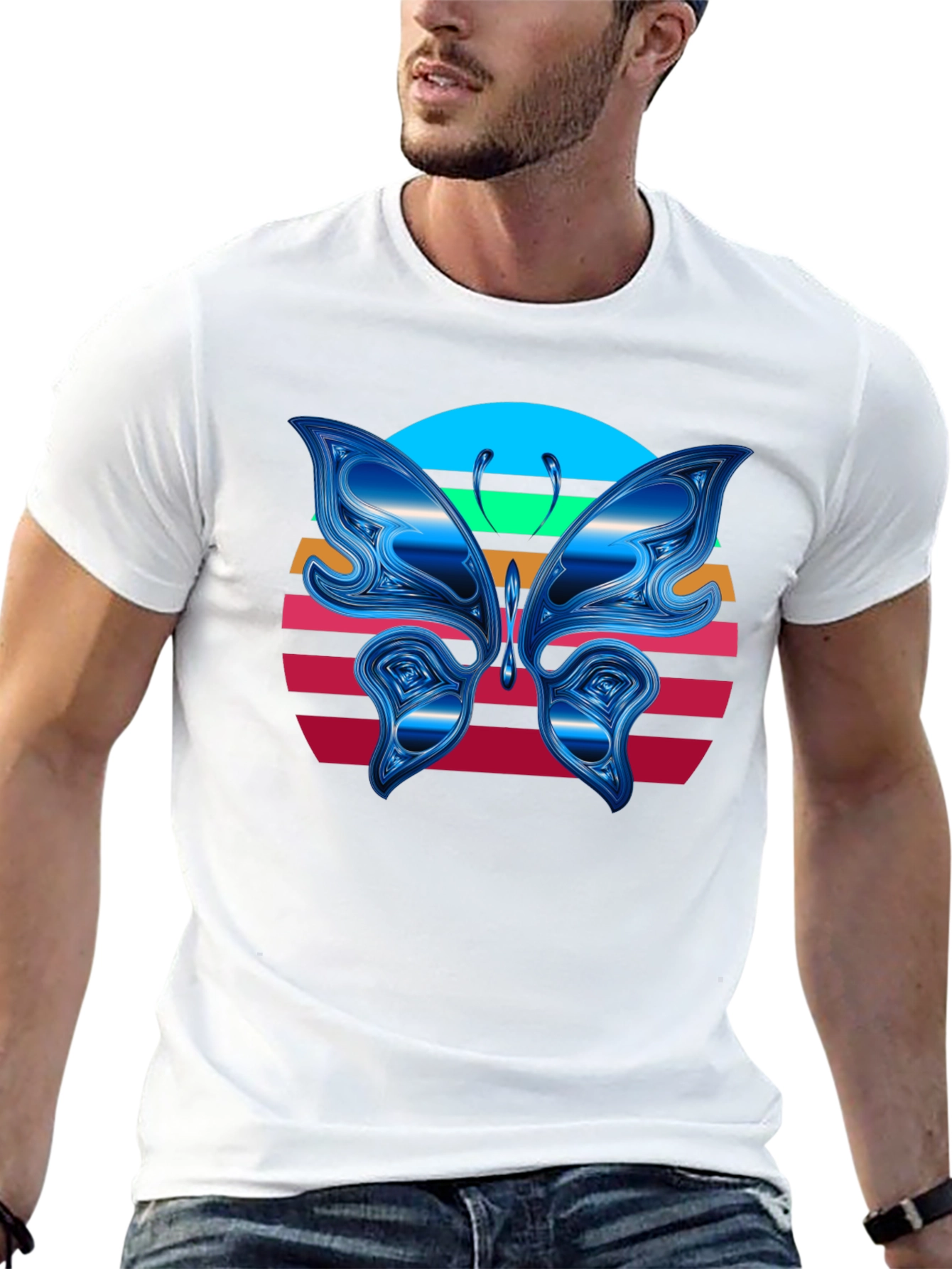 Butterfly Sunset Graphic Tee