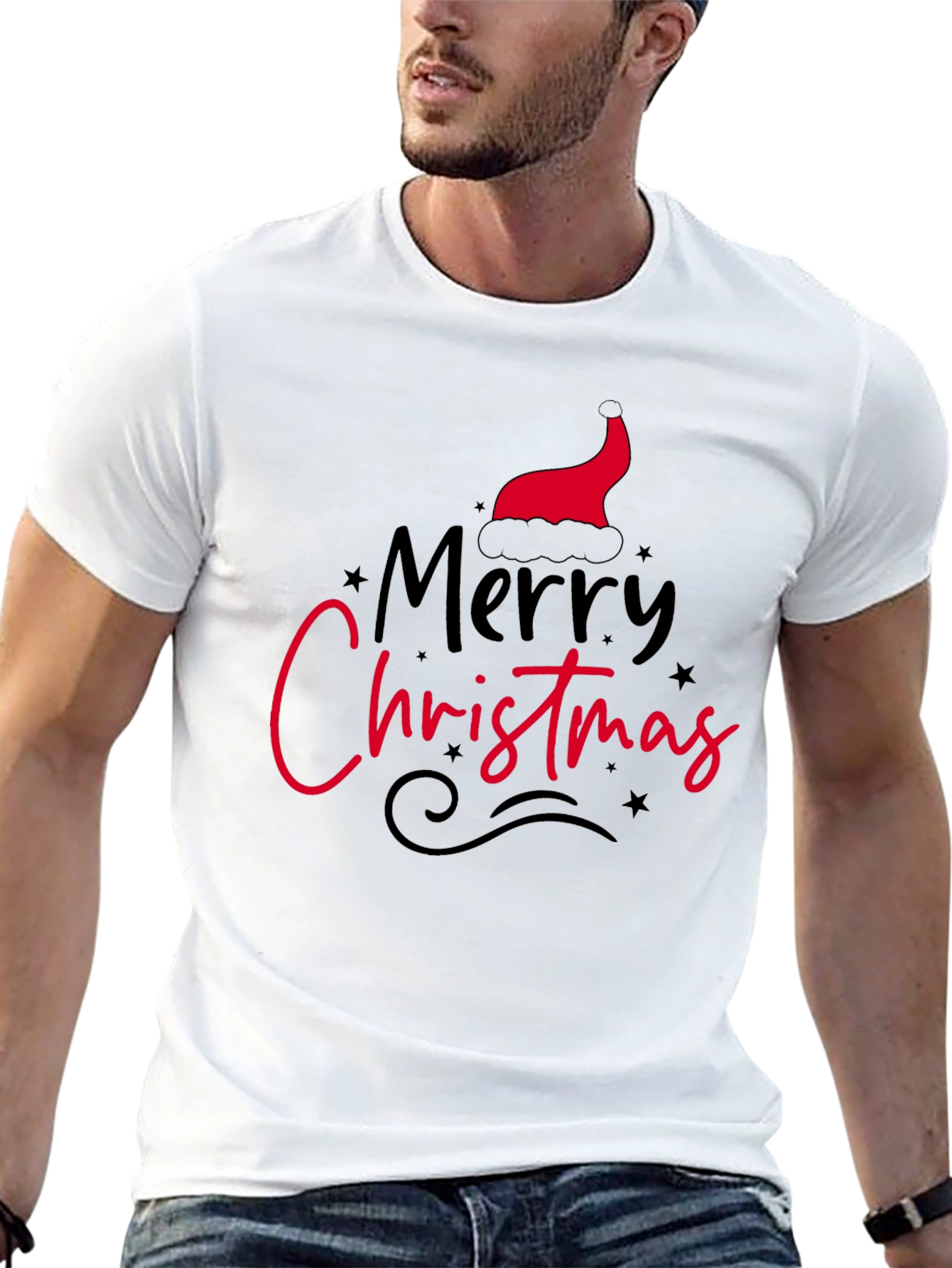 Merry Christmas Graphic Tee - Holiday Style
