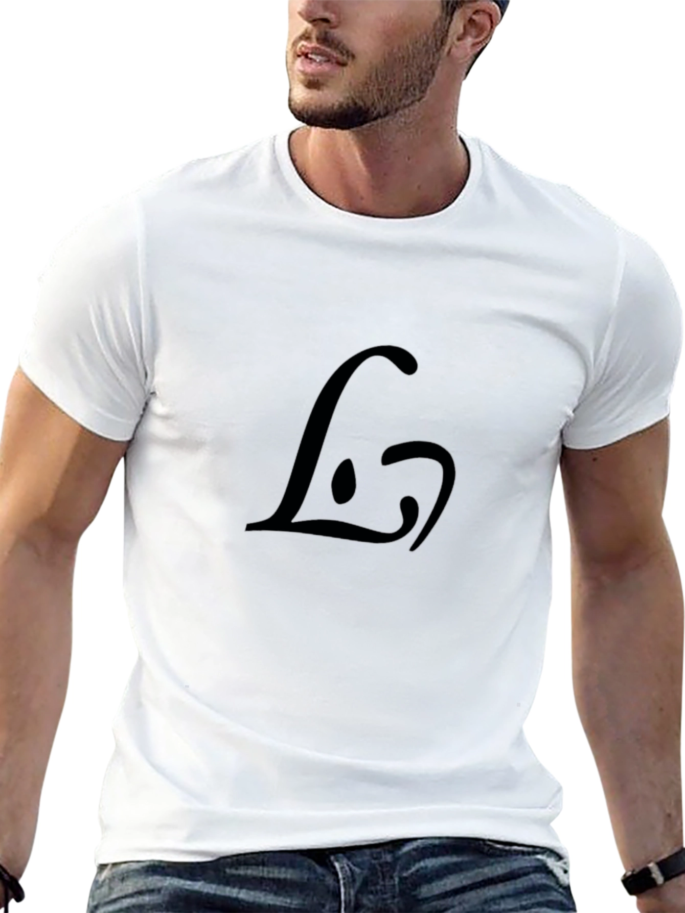 Stylish Black Graphic Tee - Unique Design