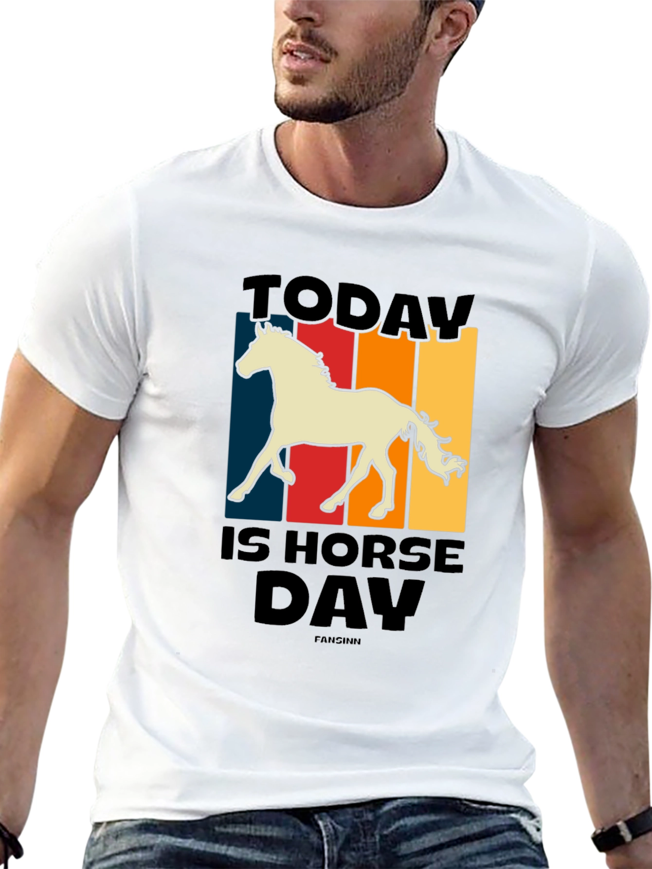 Today Is Horse Day Retro Graphic Tee