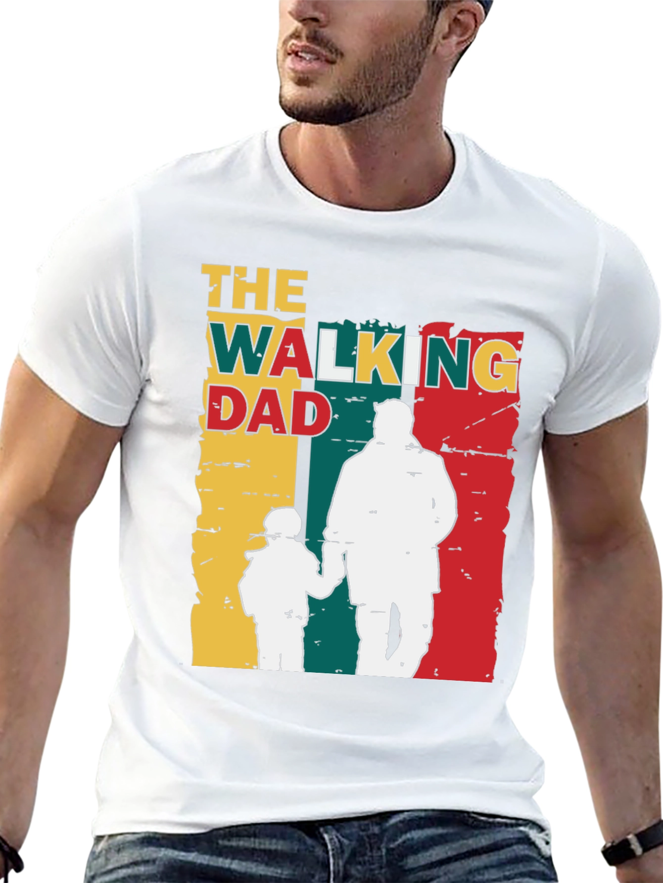 The Walking Dad Graphic T-Shirt Fathers Day Gift