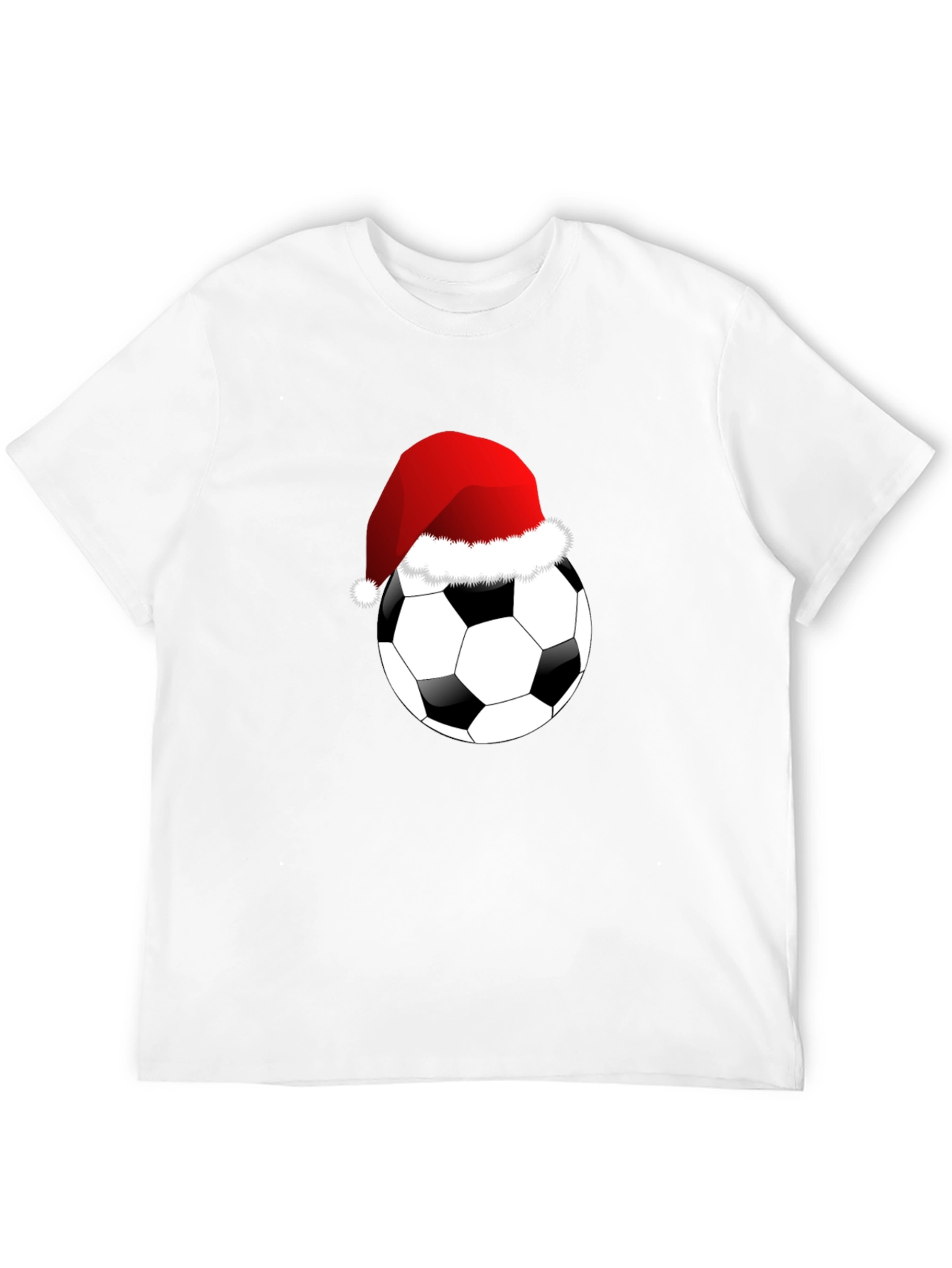 Christmas Soccer Ball T-Shirt - Festive Holiday Tee