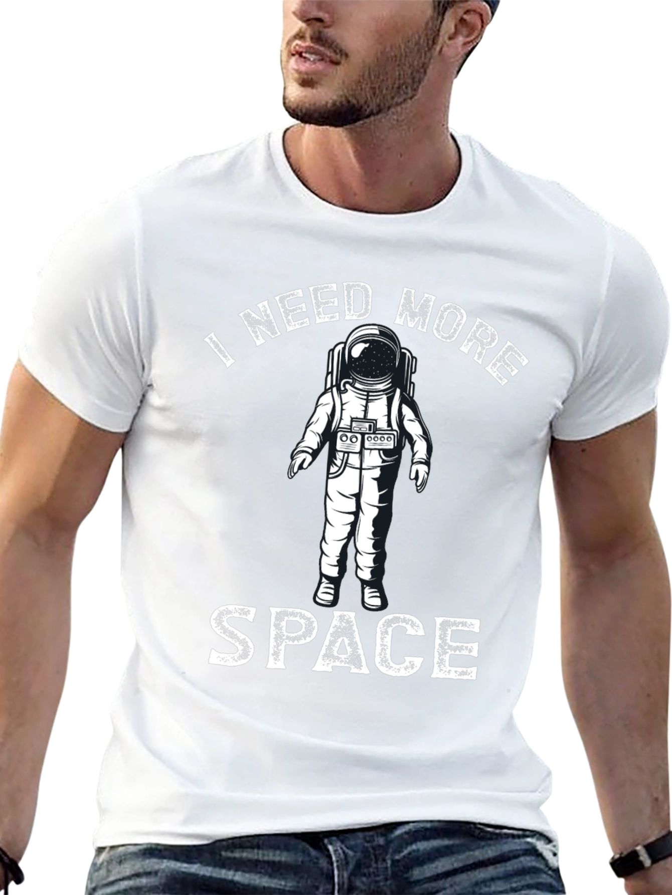 I Need More Space Astronaut Graphic T-Shirt